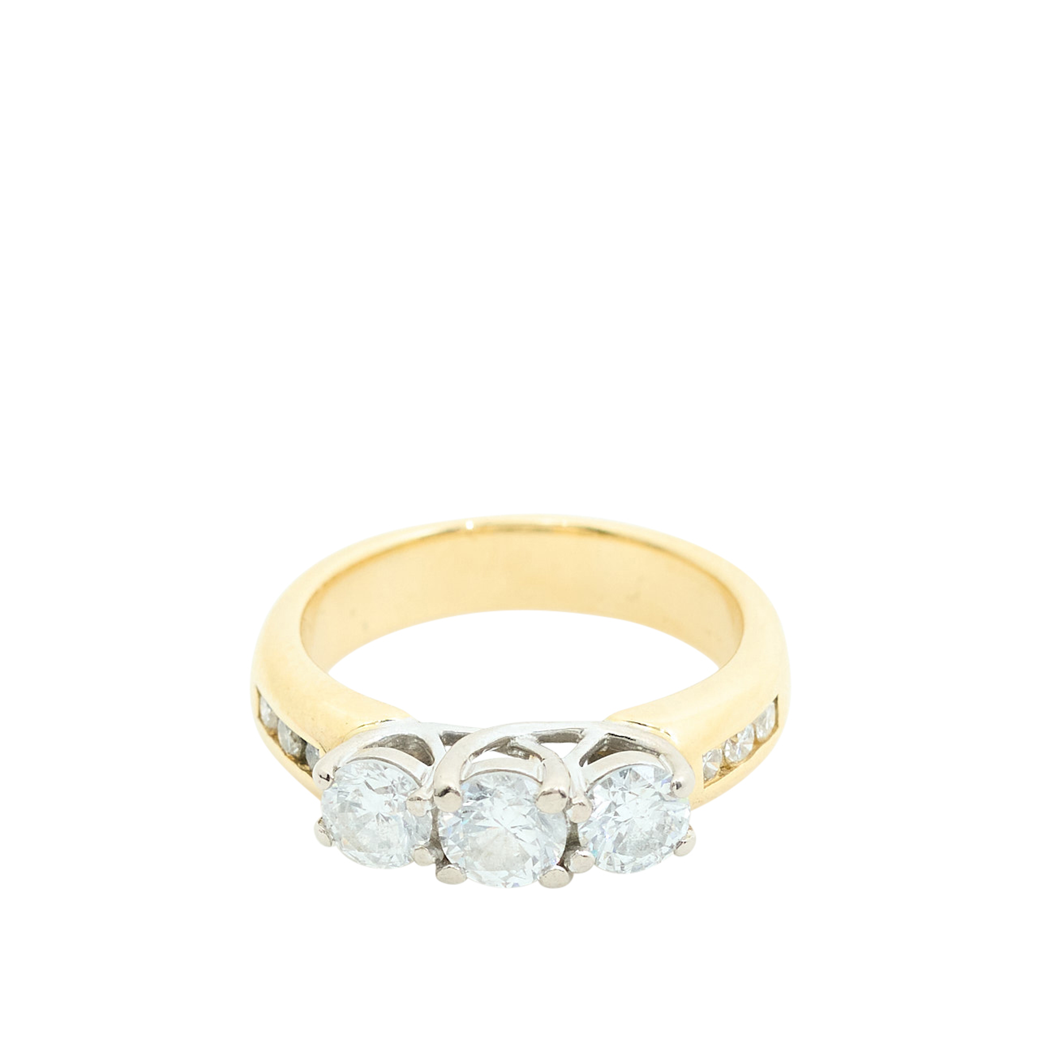 Custom 18ct Yellow Gold Diamond Ring