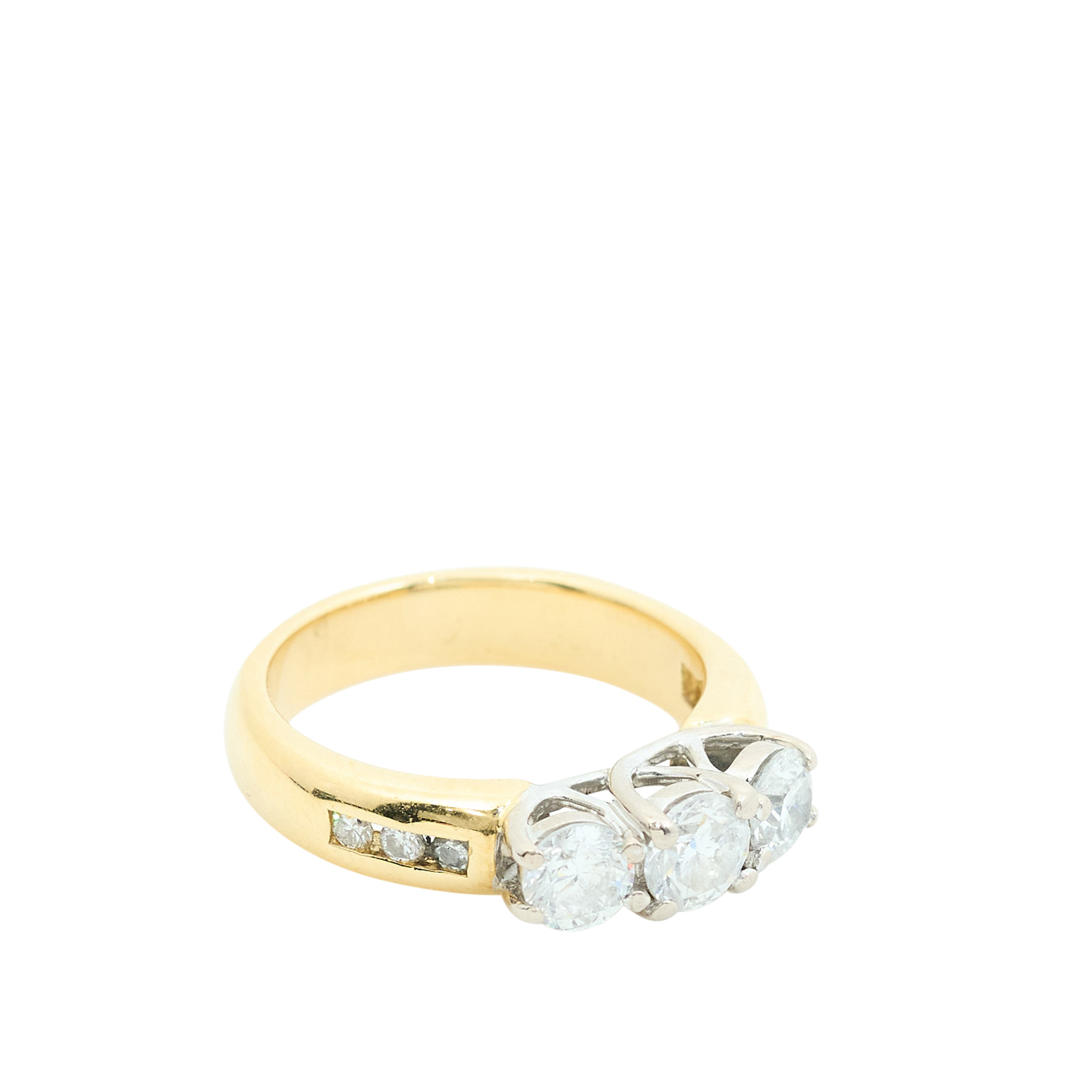 Custom 18ct Yellow Gold Diamond Ring