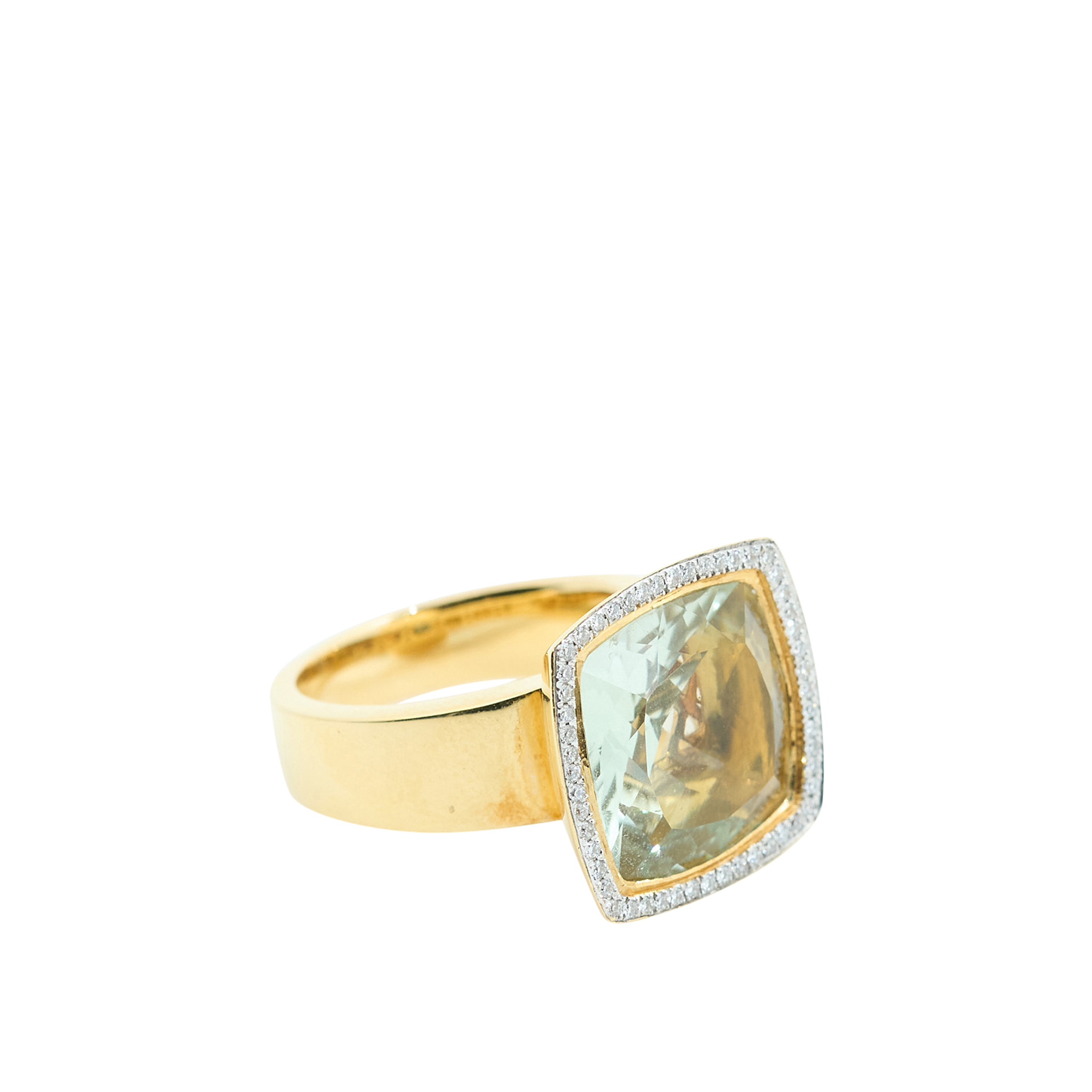 Custom By MV&CO 18ct Yellow Gold & Citrine Ring