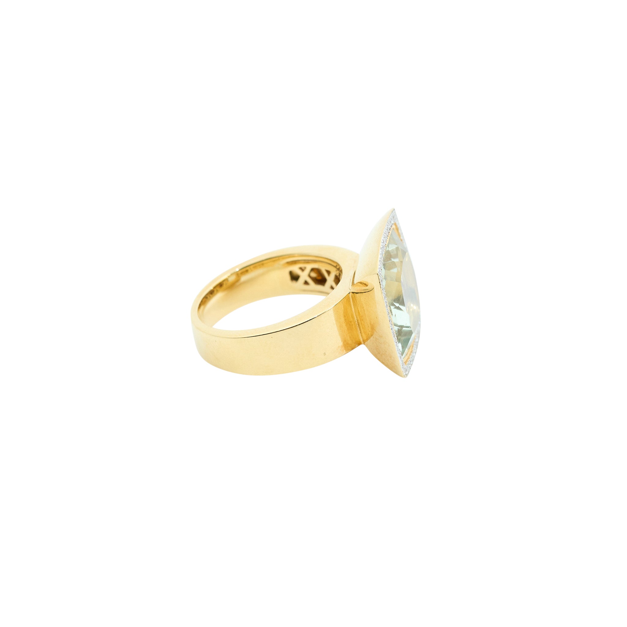 Custom By MV&CO 18ct Yellow Gold & Citrine Ring