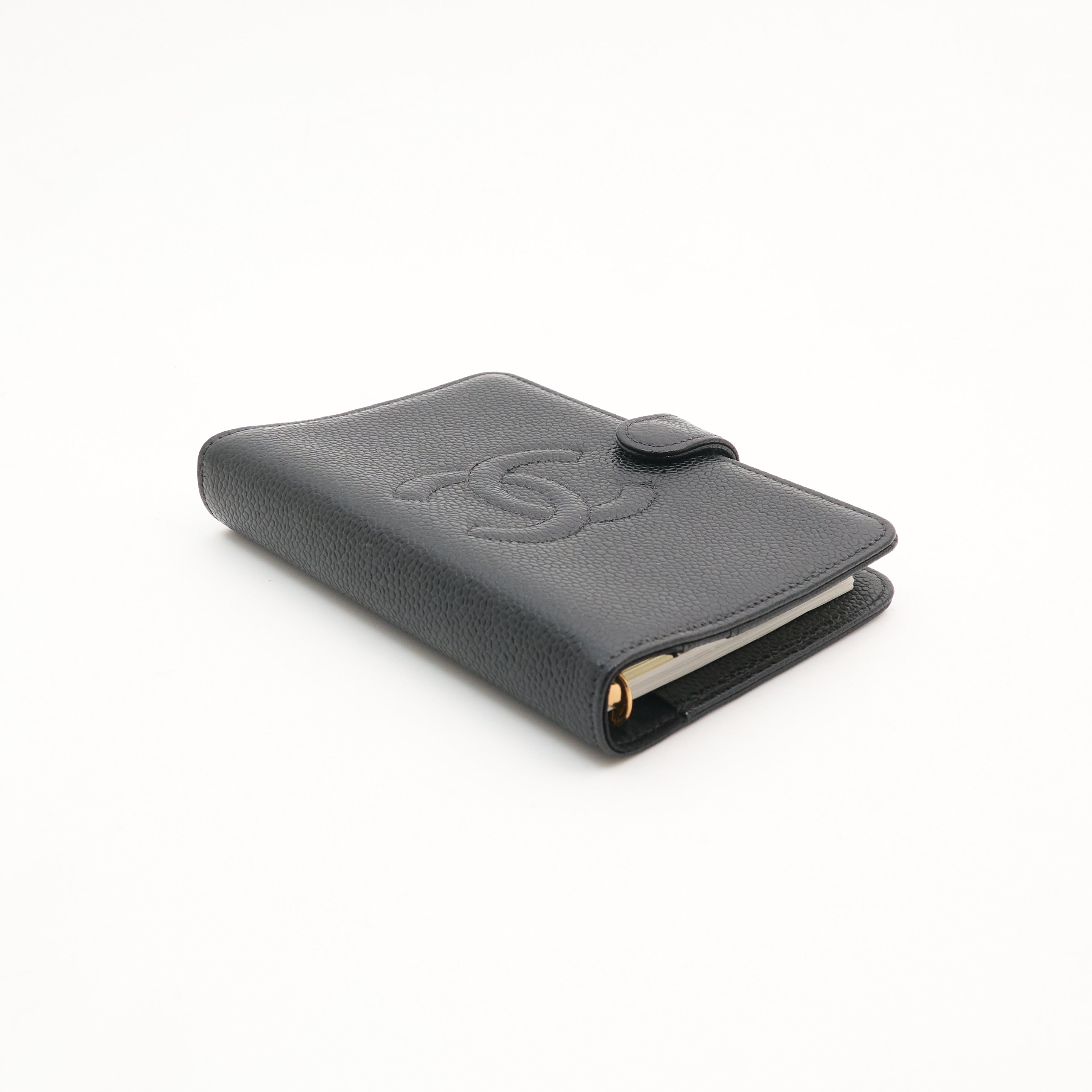 Chanel Agenda Notebook in Black Caviar Leather