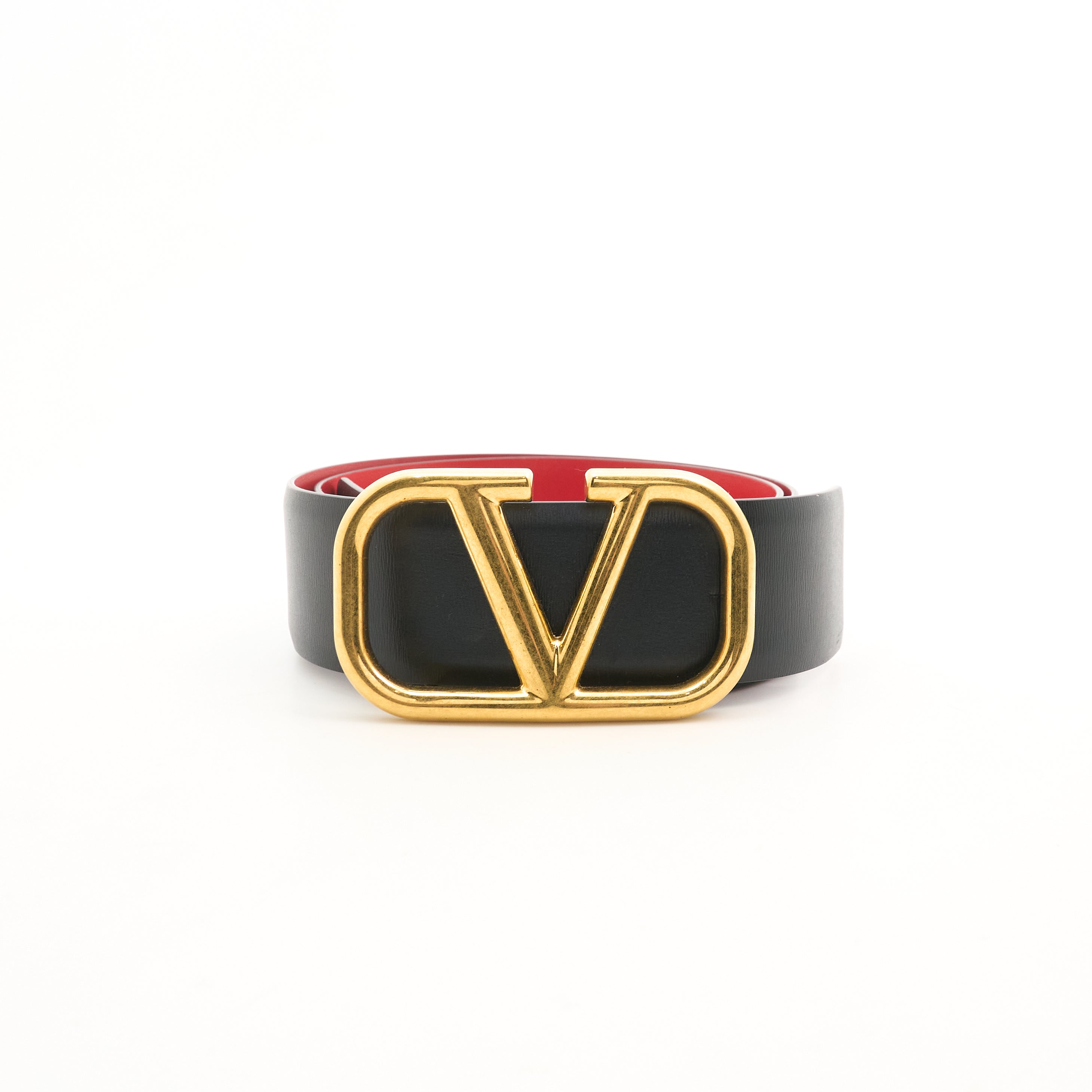 Valentino VLOGO Reversible Leather Belt
