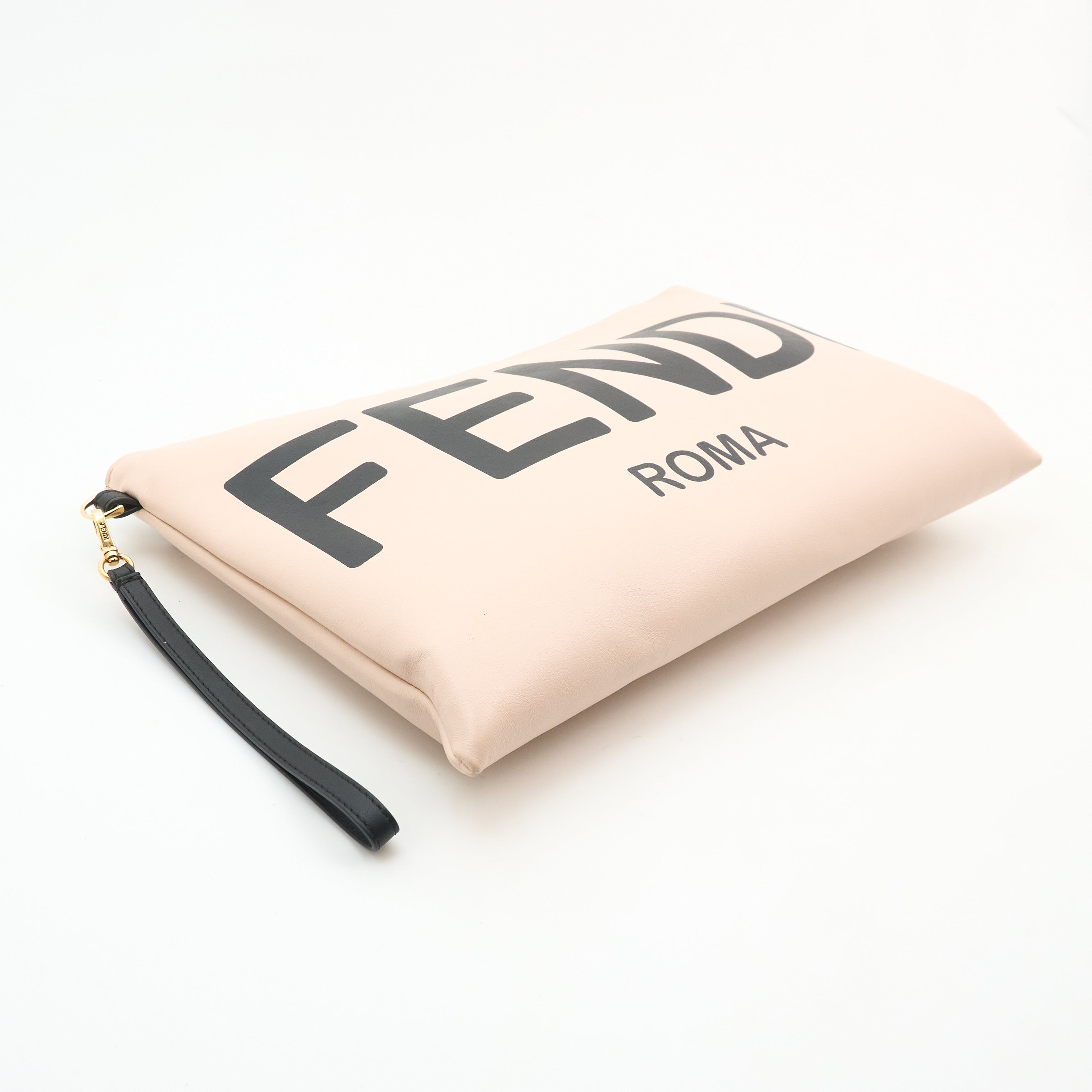 Fendi Clutch Bag in Pink Leather