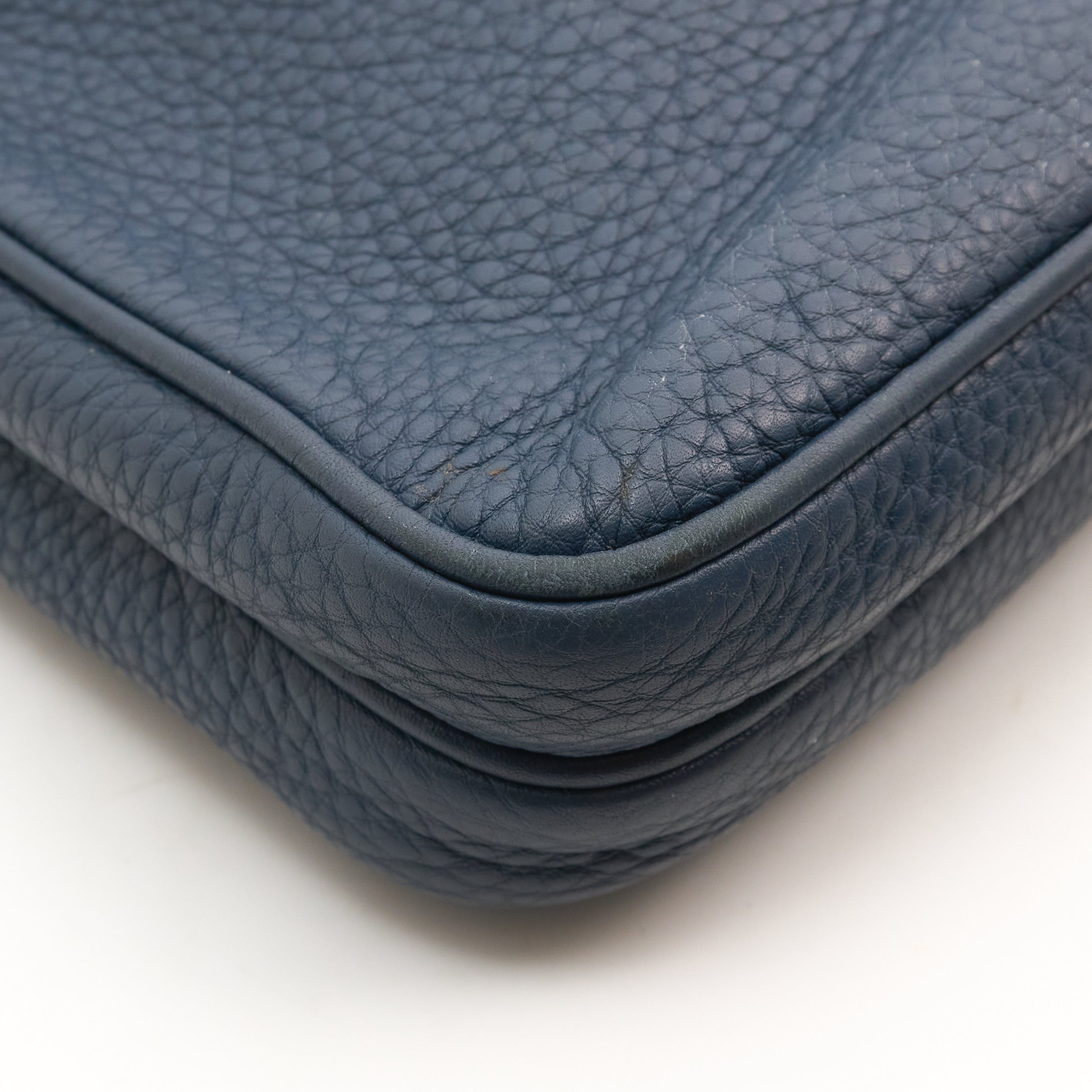 Prada Blue Vitello Diano Messenger Bag