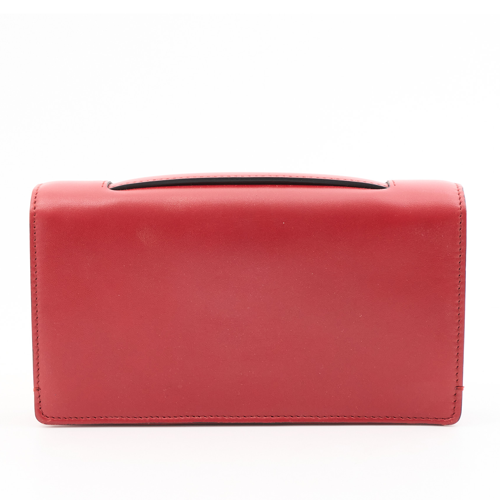 Christian Dior Bee Clutch Red Leather
