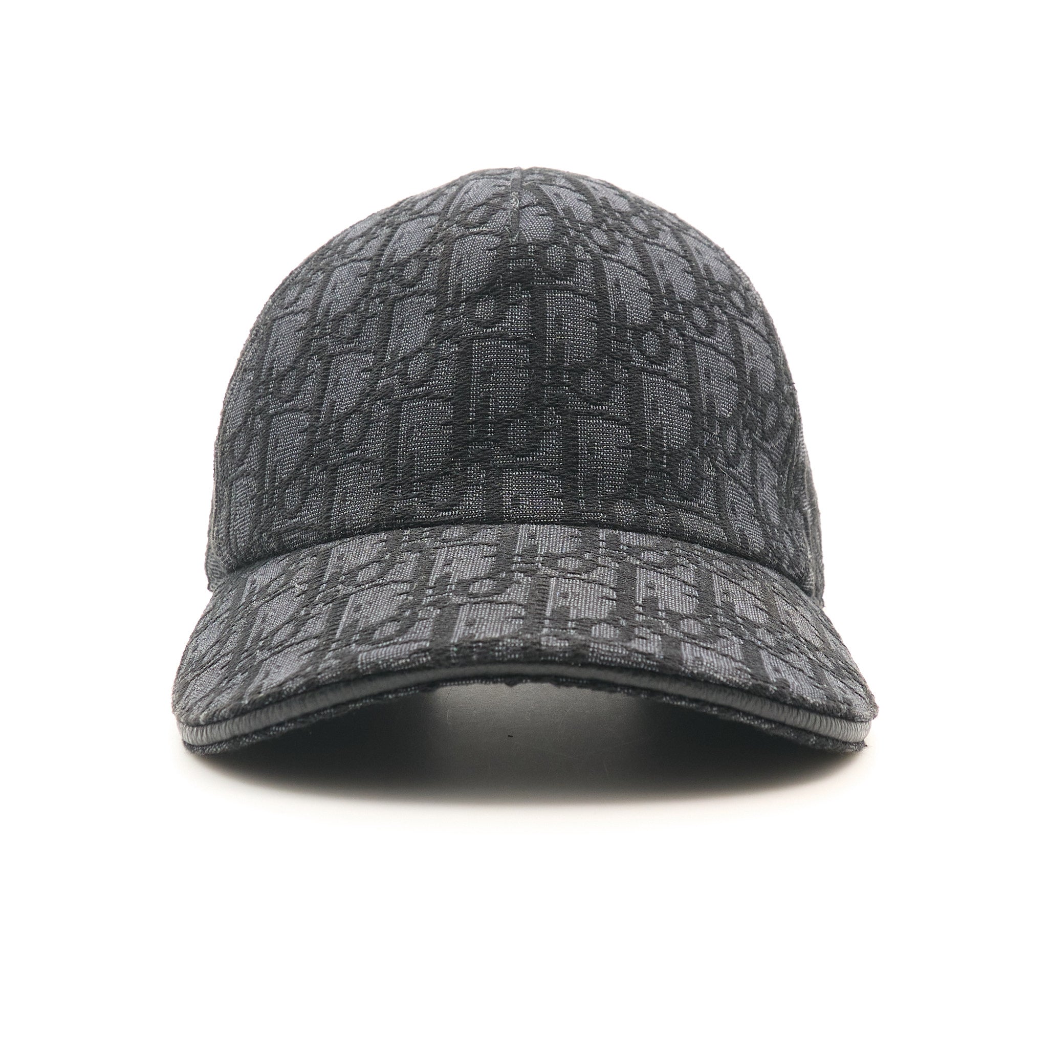 Dior Oblique Cap in Black Cotton Jacquard