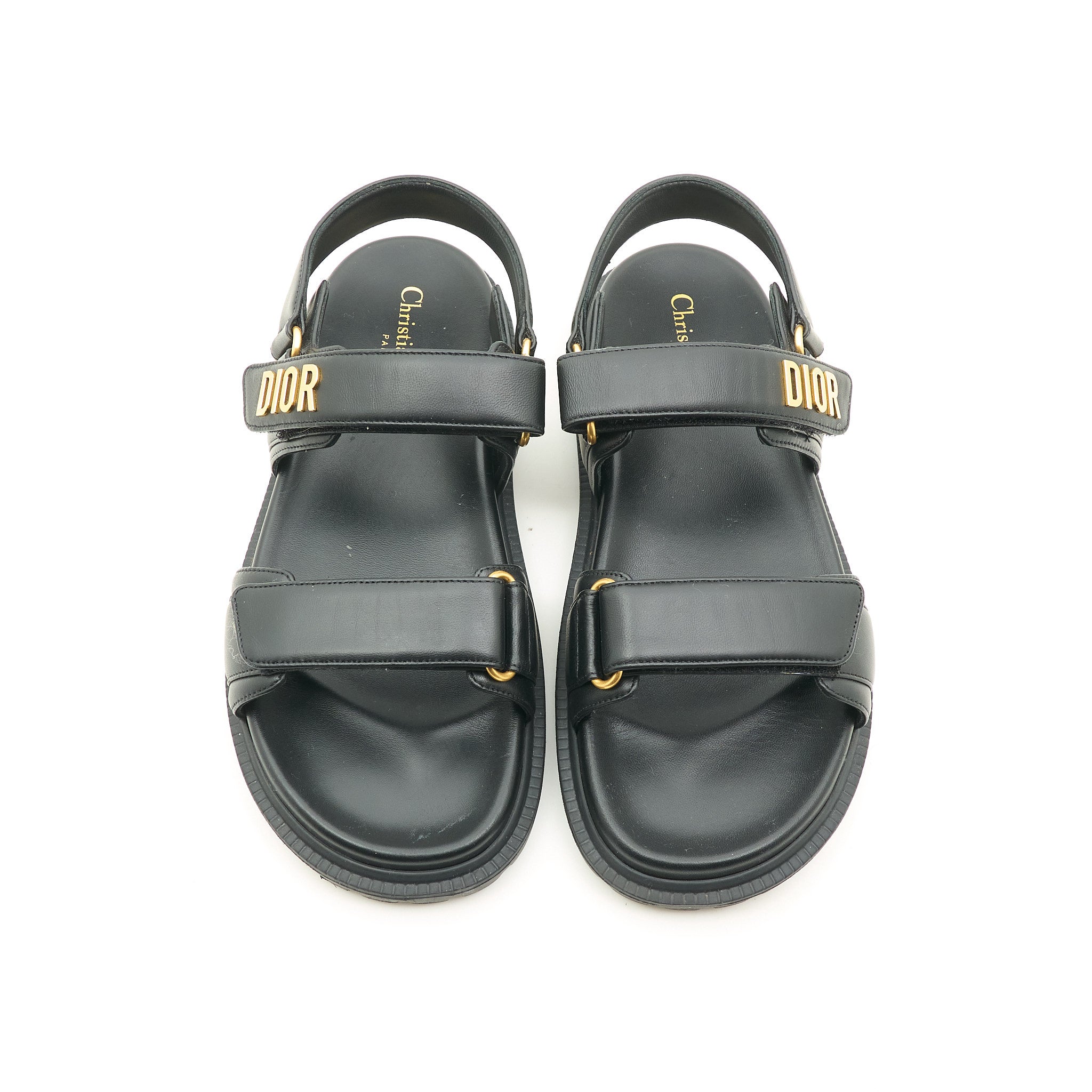 Dior Dad Sandals Black Size 39 EU
