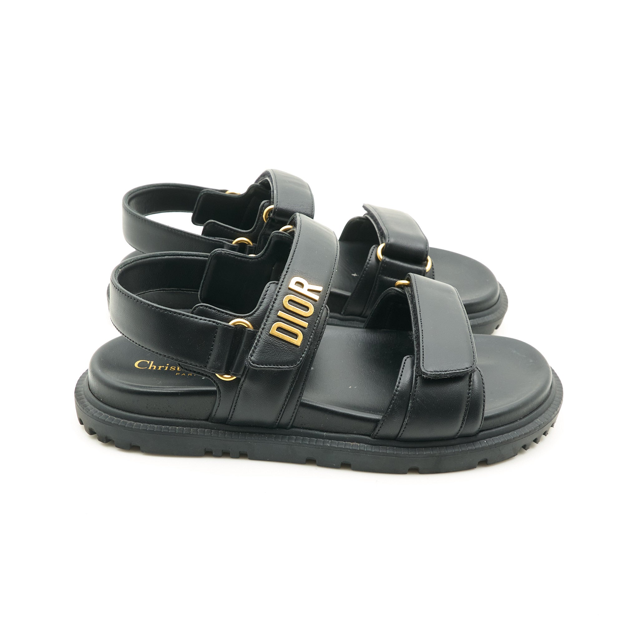 Dior Dad Sandals Black Size 39 EU