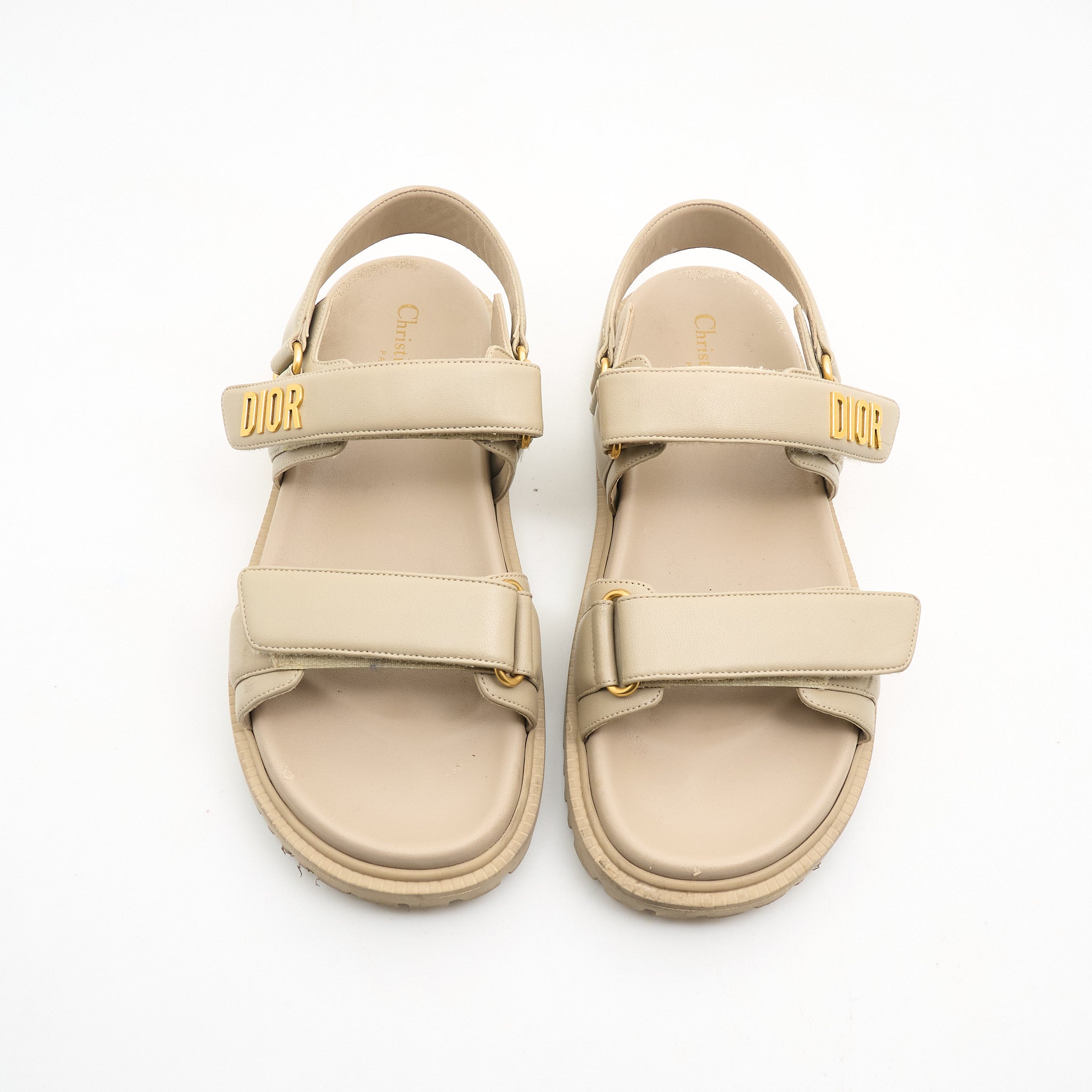Dior Dad Sandals Beige Size 39 EU