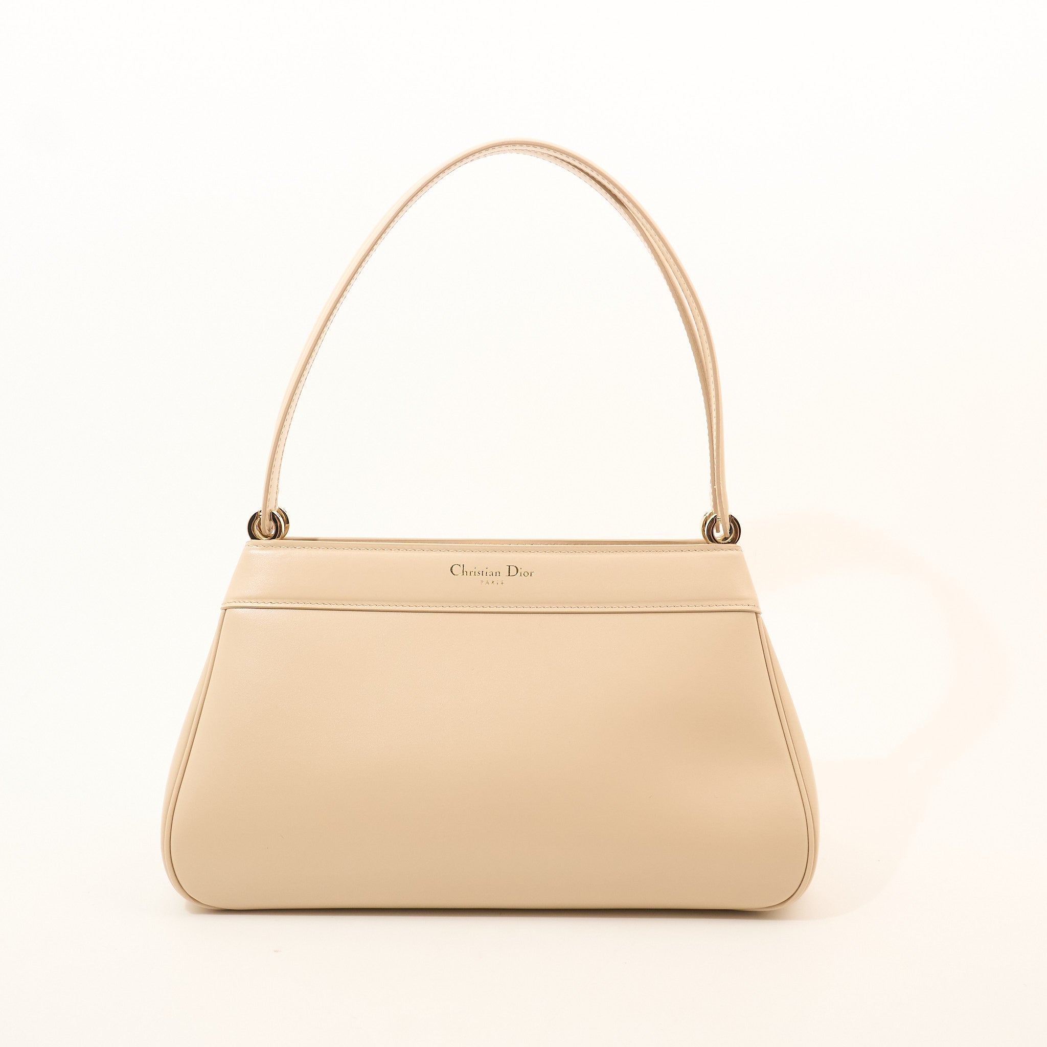 Christian Dior Small Beige Key Shoulder Bag