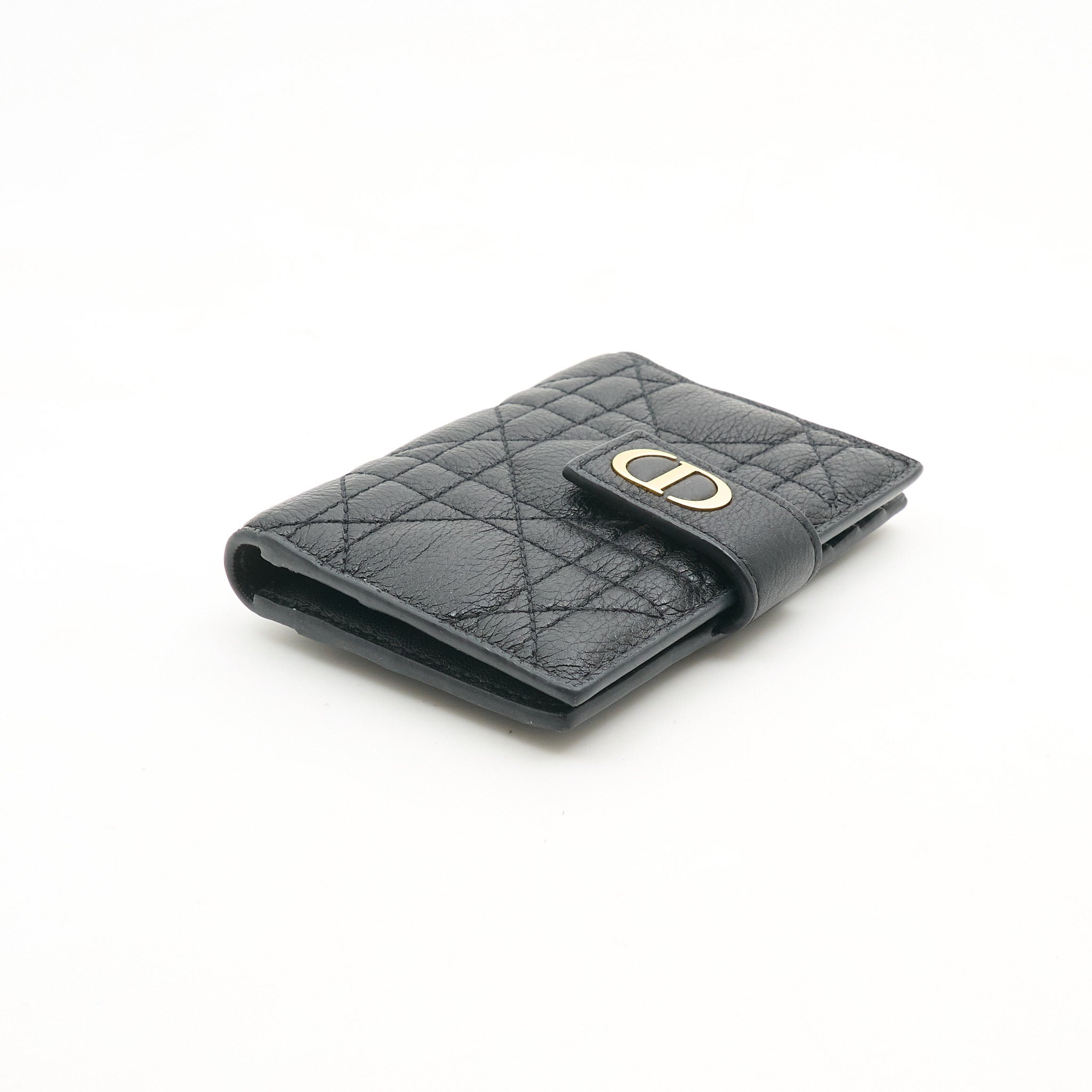 Christian Dior Black Leather Card Wallet