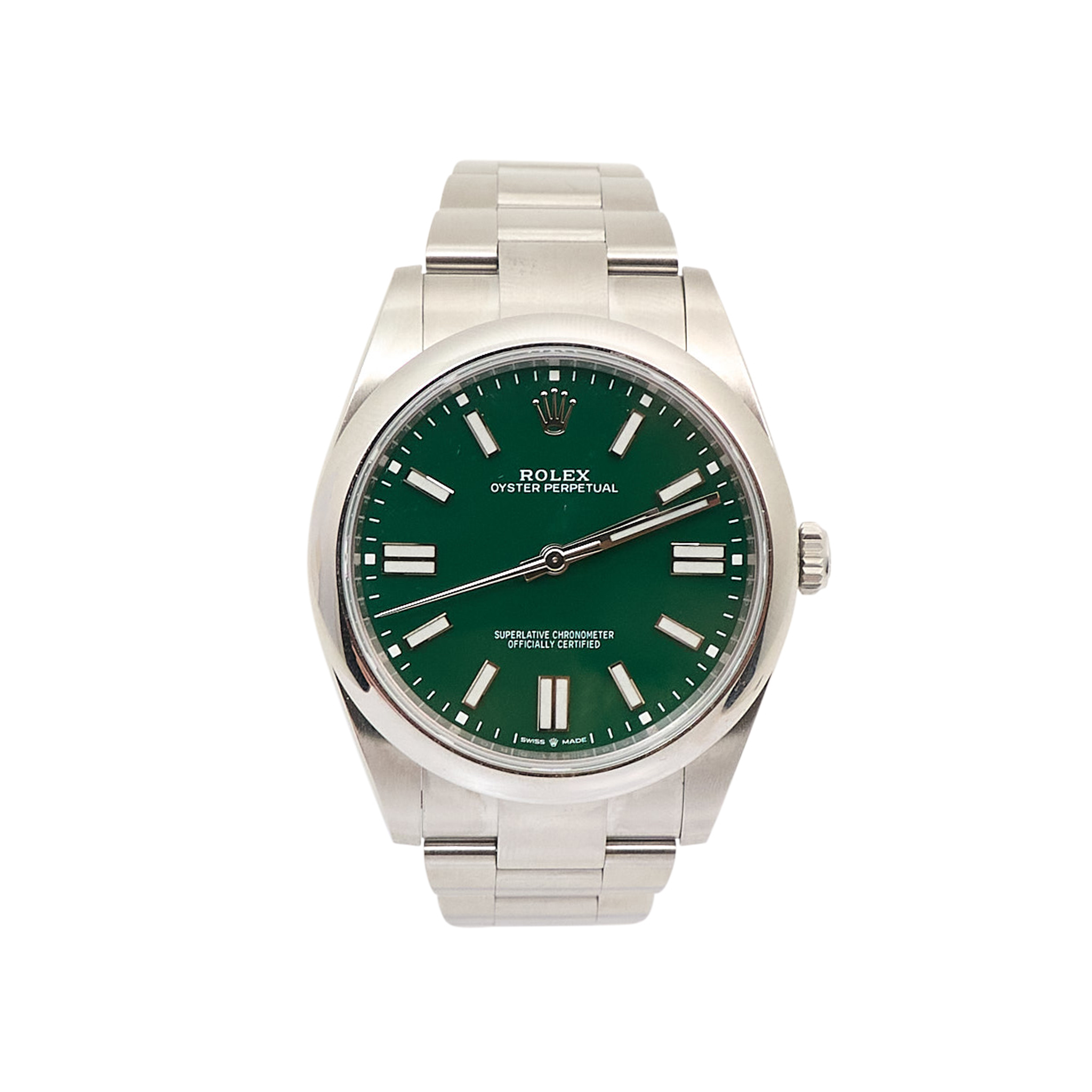 Rolex Oyster Perpetual 41mm Green Dial