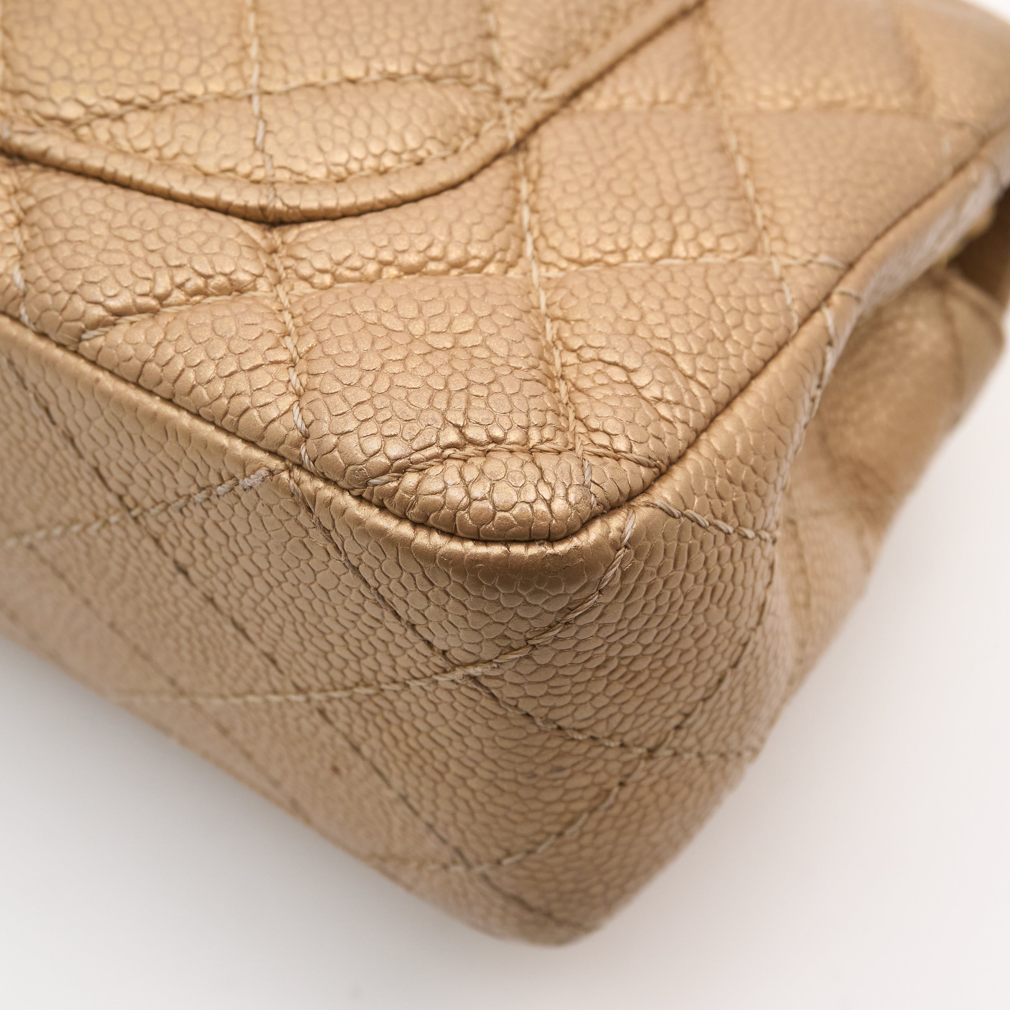 Chanel Gold Caviar Mini Flap Bag GHW