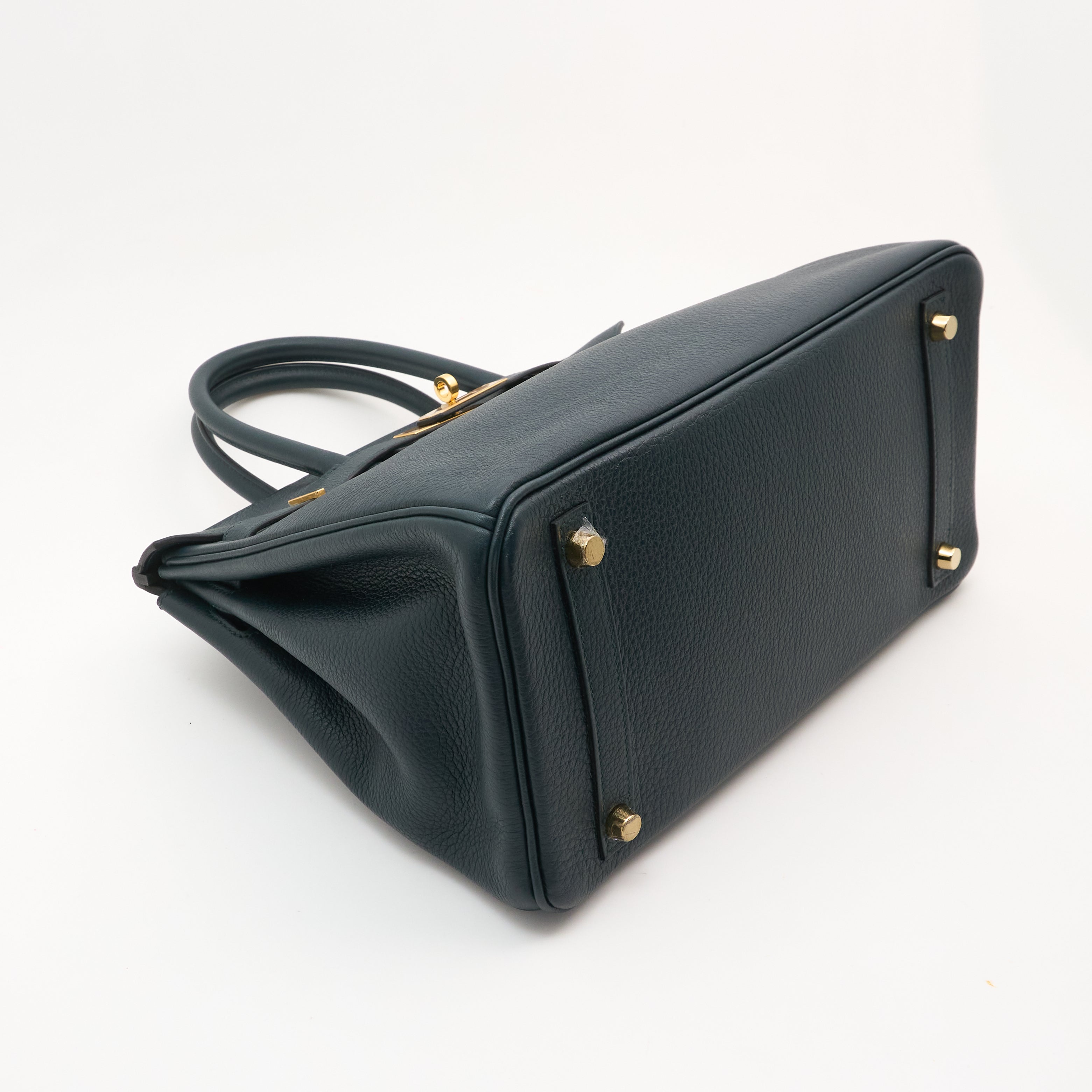 Hermes Birkin 30 Togo Vert Cypress GHW Stamp C