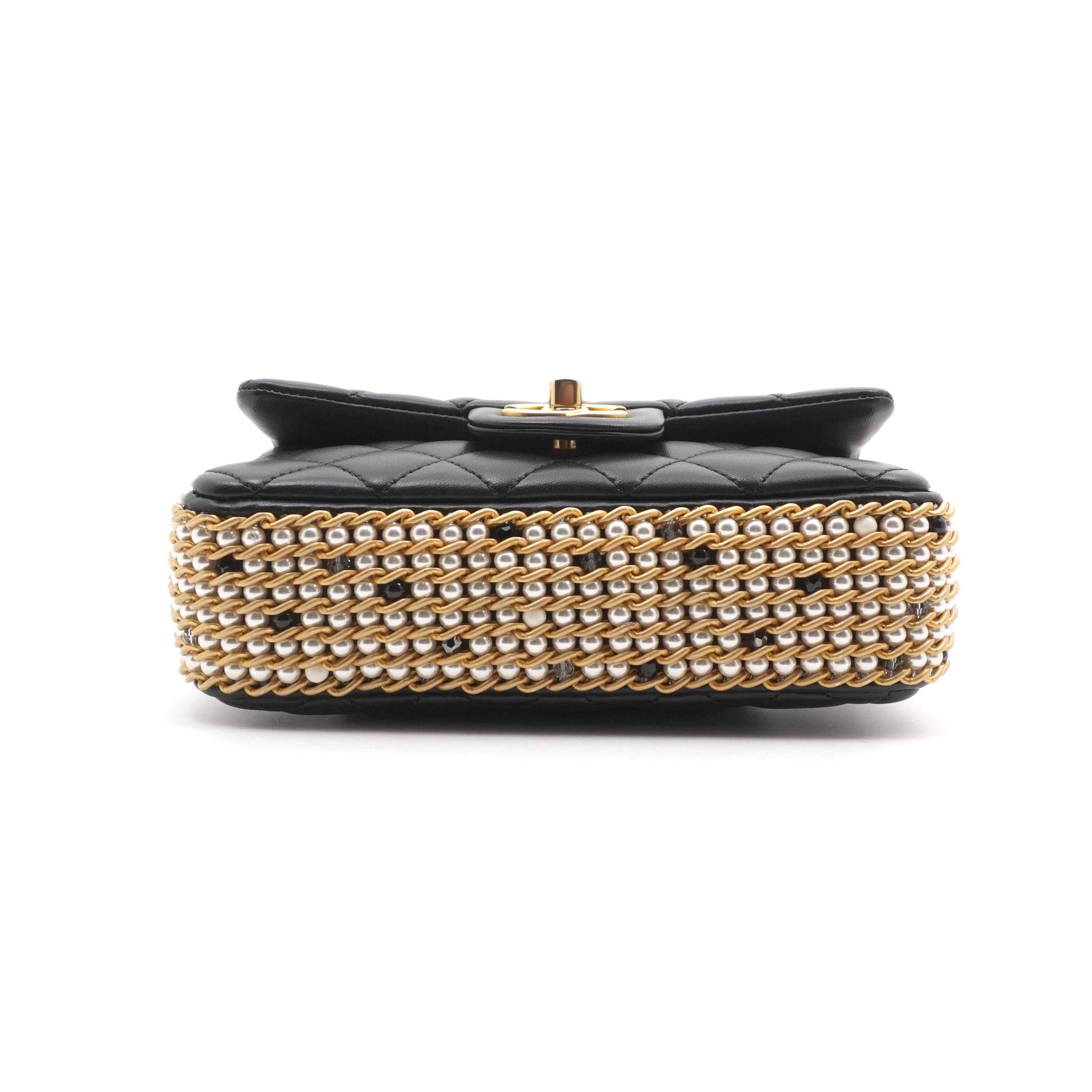 Chanel Chain Pearl Flap Bag