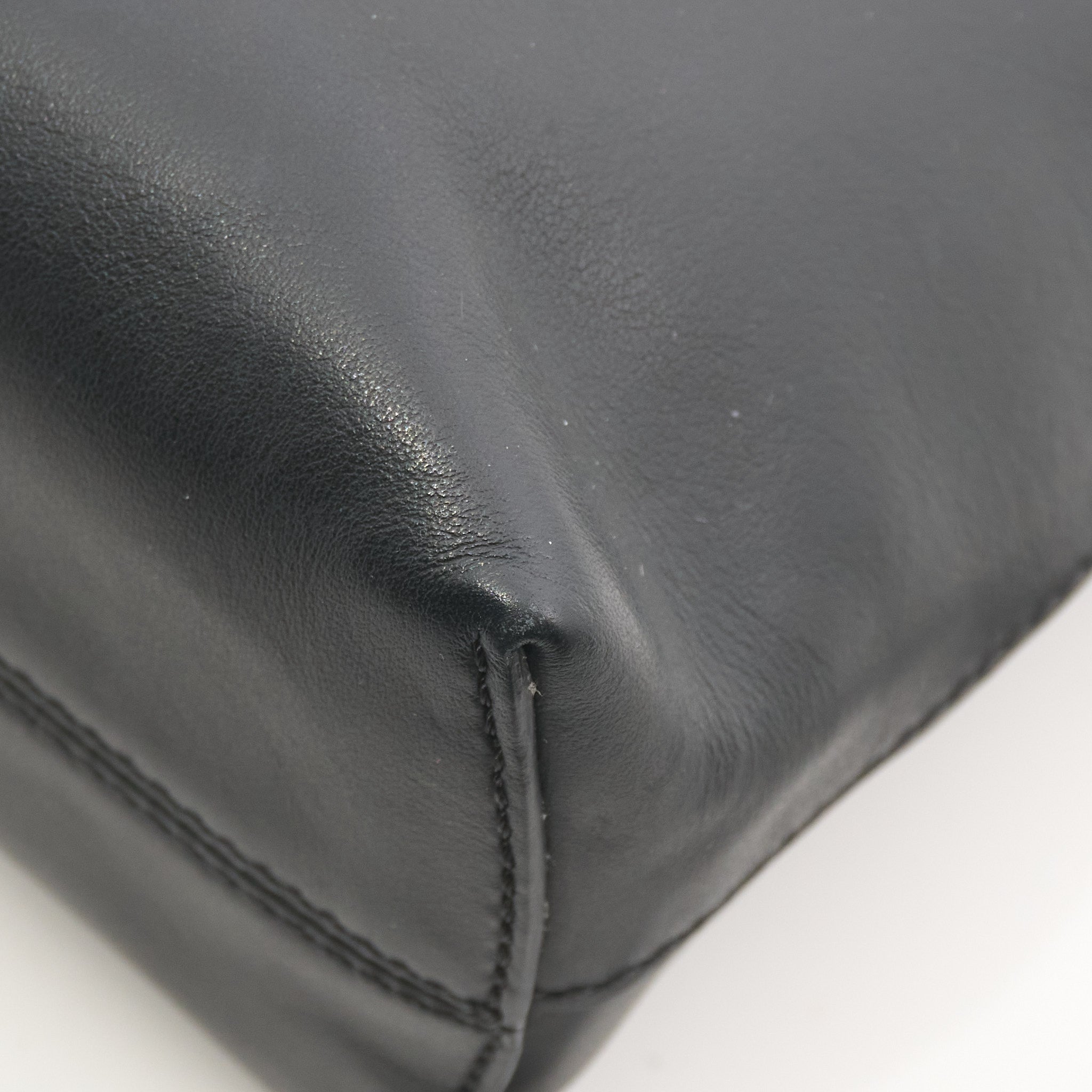 Fendi Black Leather Backpack