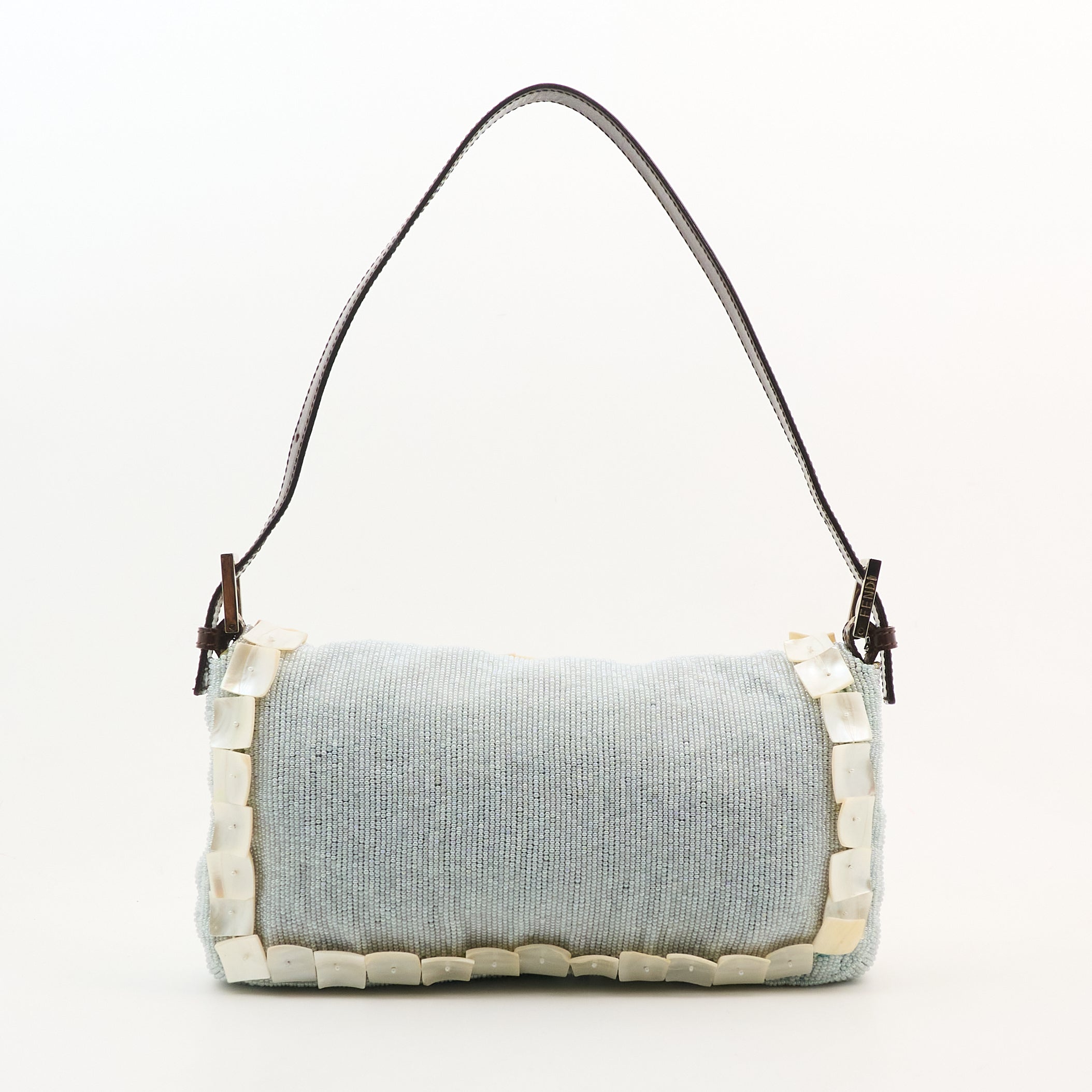 Fendi Beaded Pearl Baguette Bag