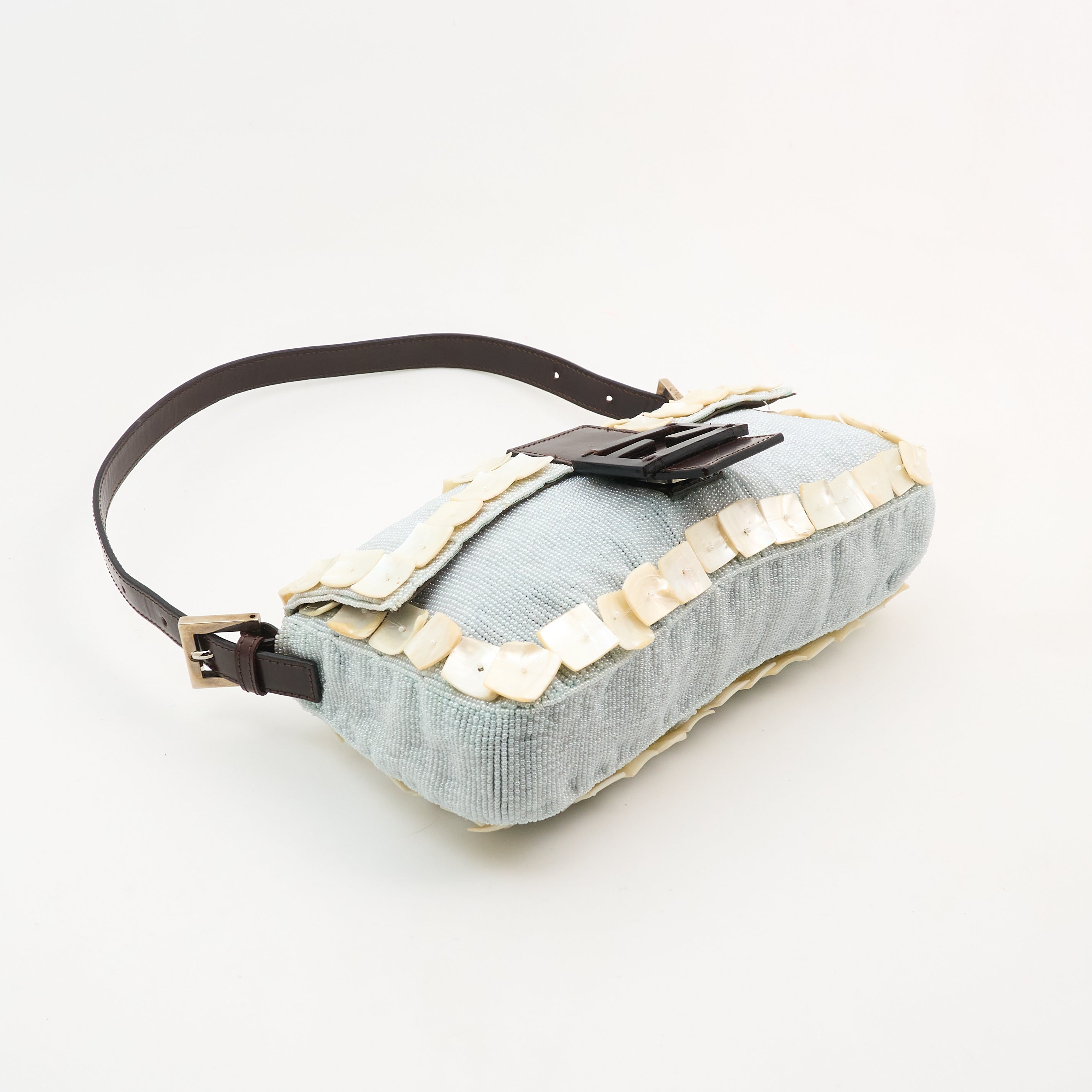 Fendi Beaded Pearl Baguette Bag