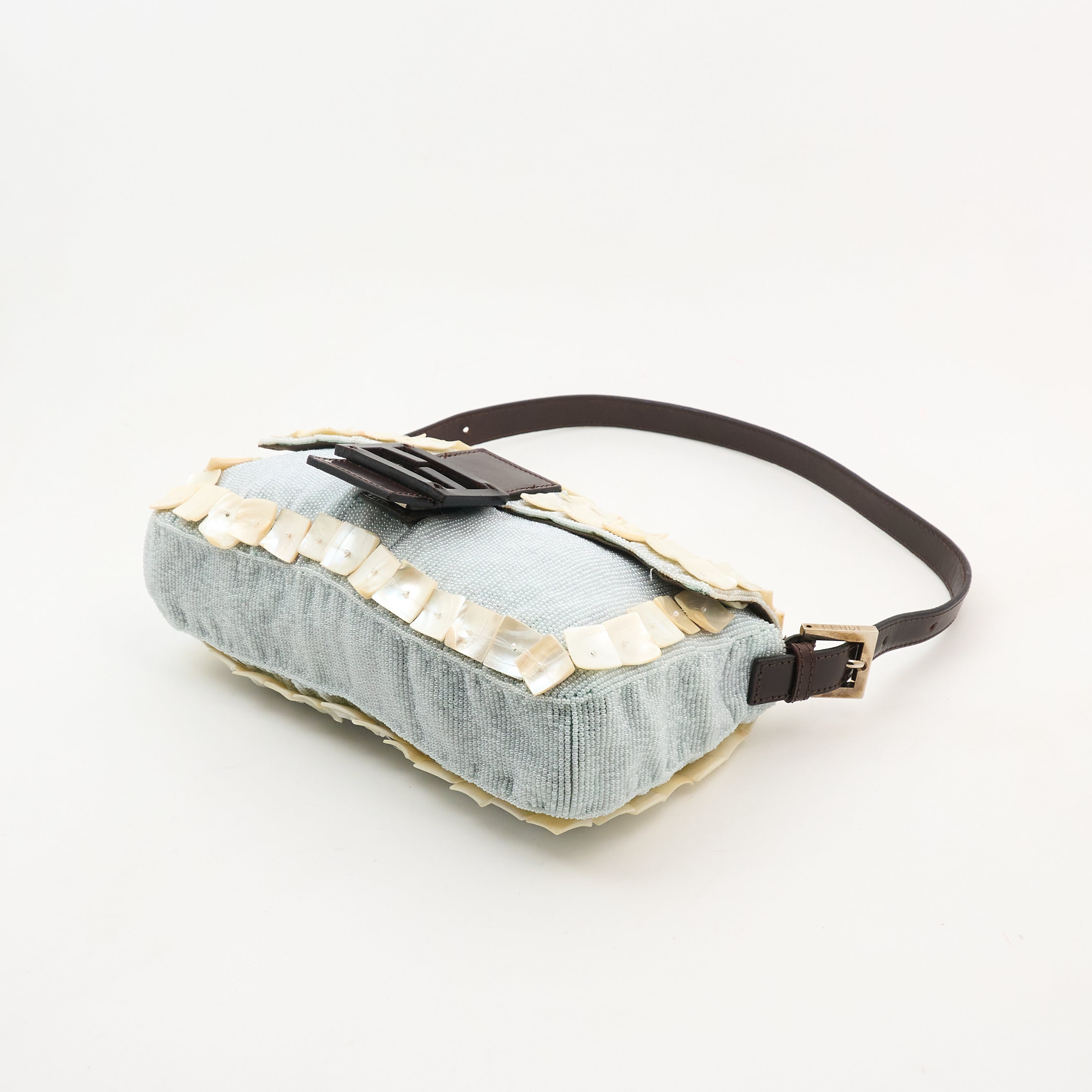Fendi Beaded Pearl Baguette Bag