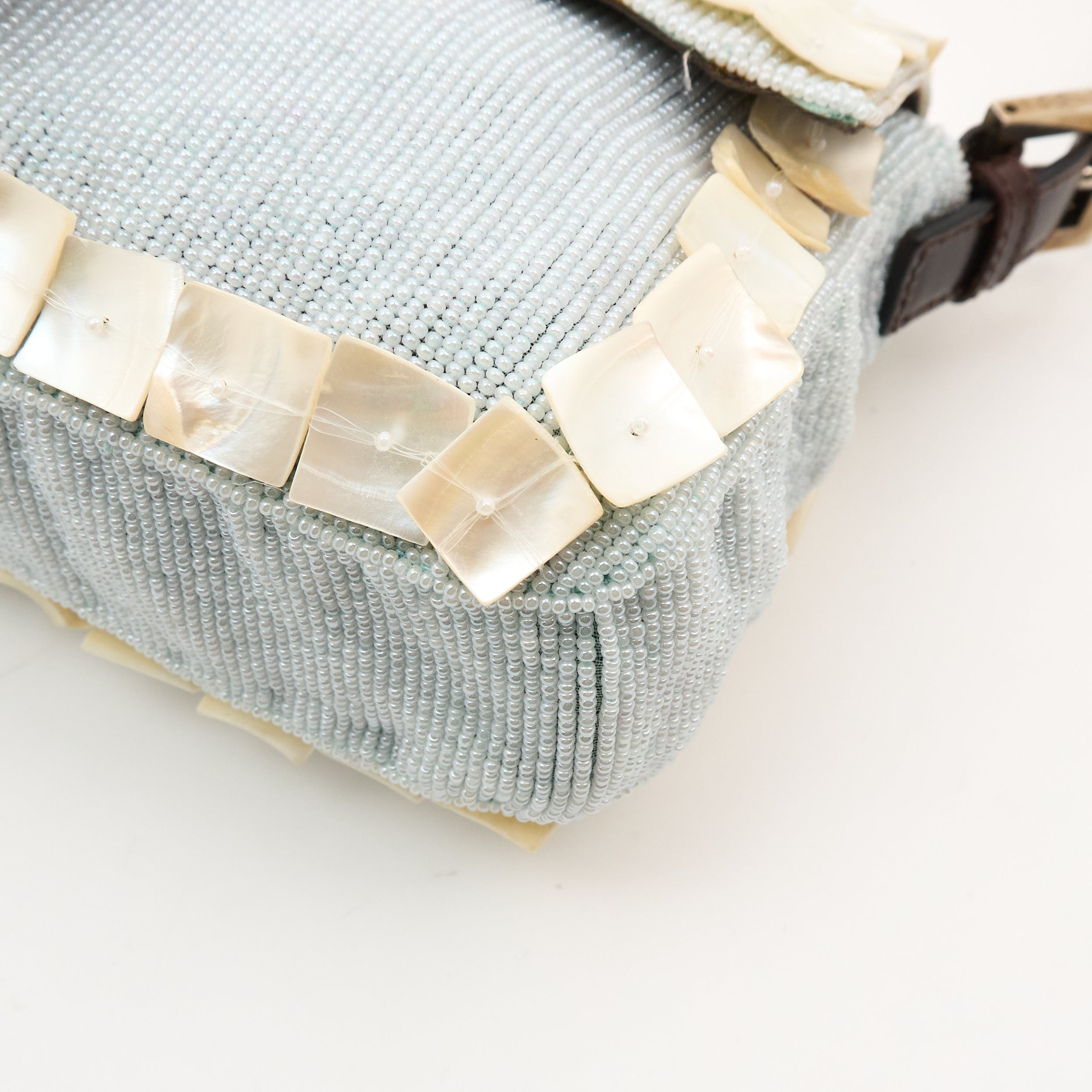 Fendi Beaded Pearl Baguette Bag