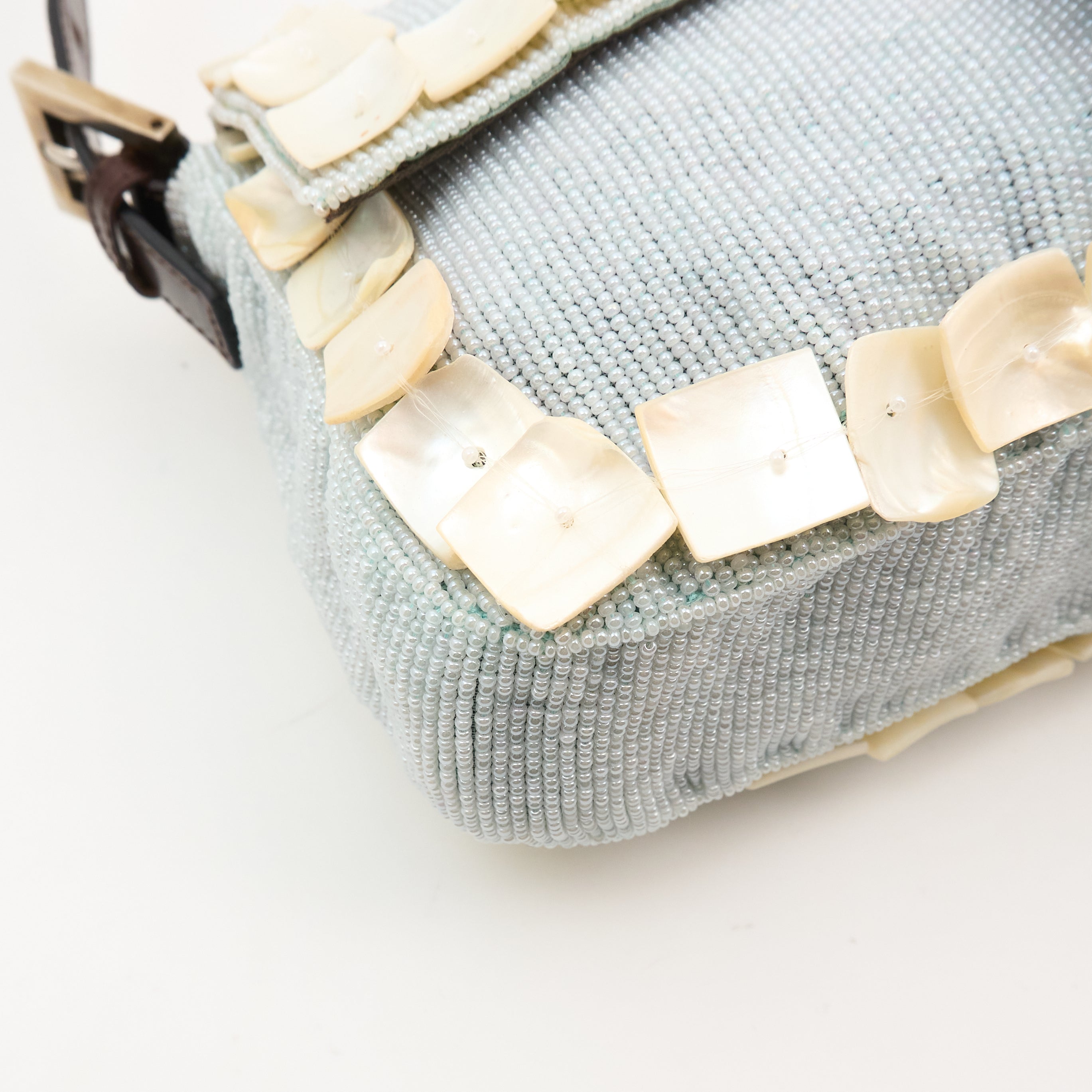 Fendi Beaded Pearl Baguette Bag