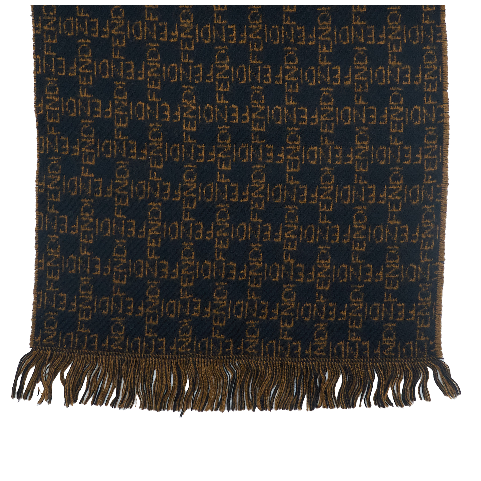 Fendi Reversible Brown Scarf