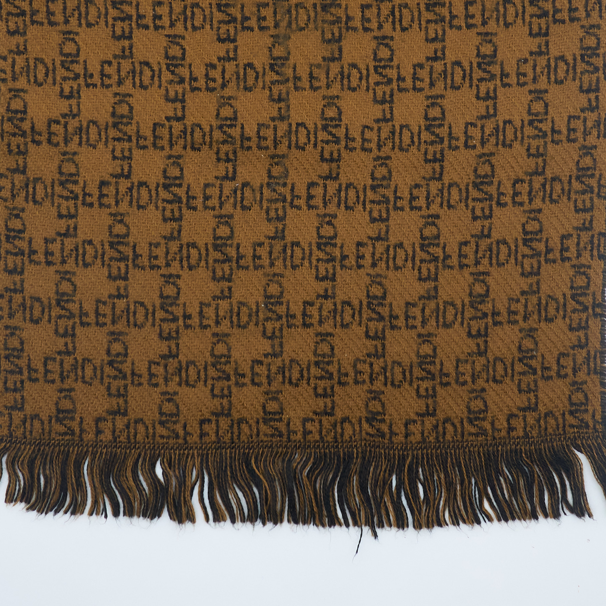 Fendi Reversible Brown Scarf