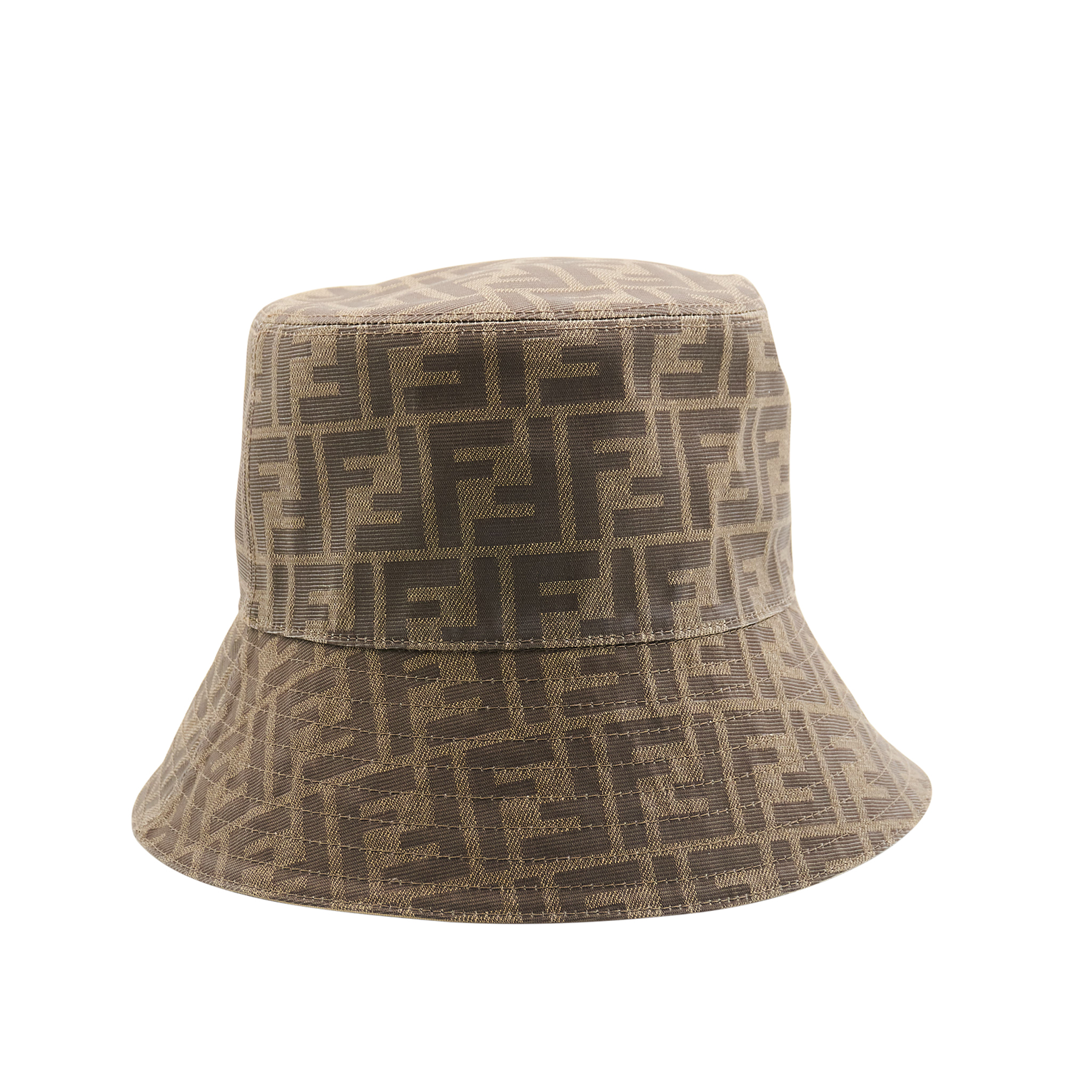 Fendi Canvas Bucket Hat in Brown Monogram