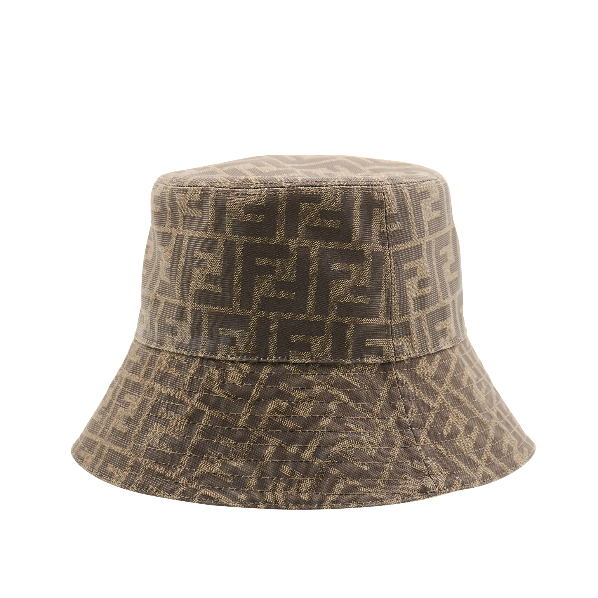 Fendi Canvas Bucket Hat in Brown Monogram