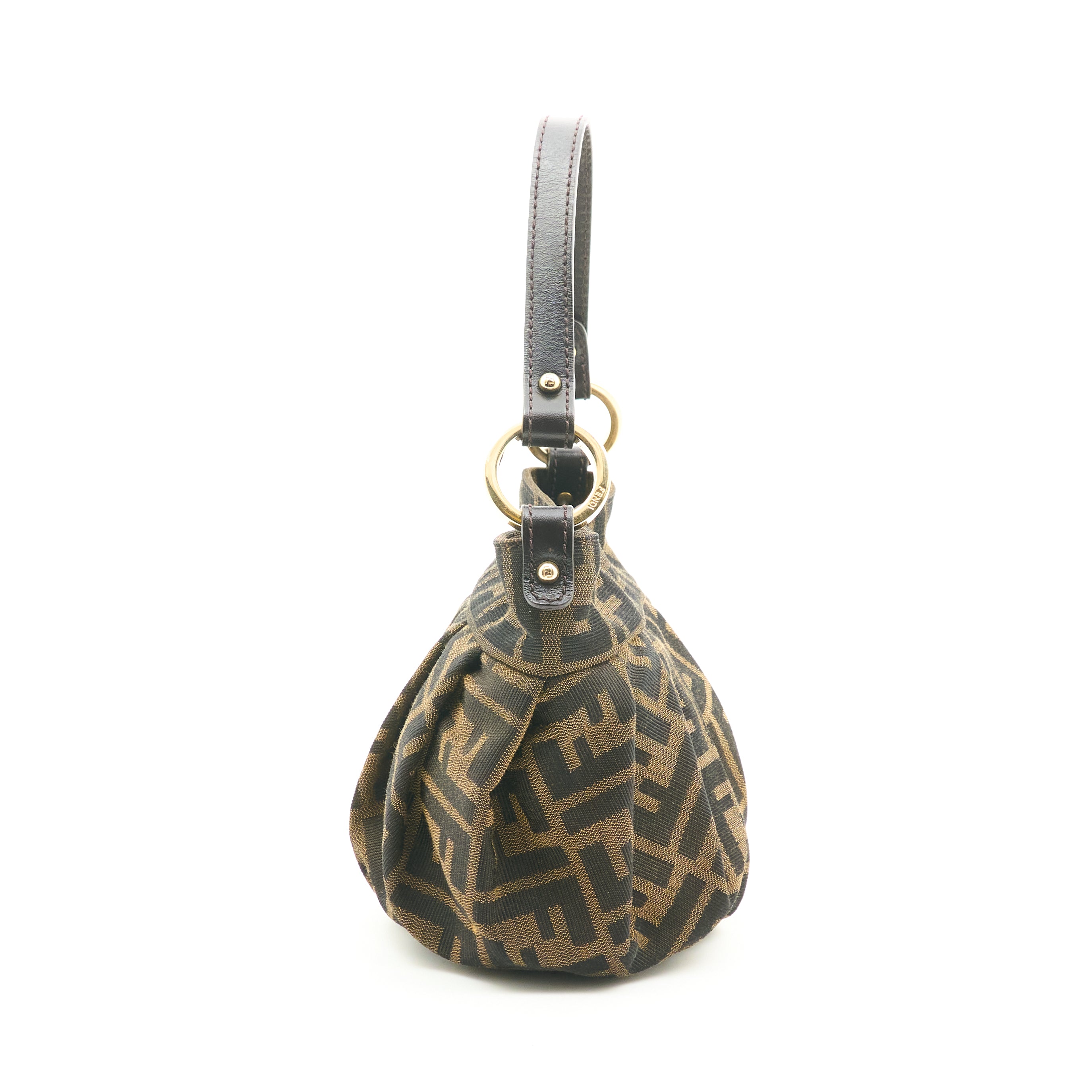 Fendi Mini Chef Handle Zucca Hobo Bag