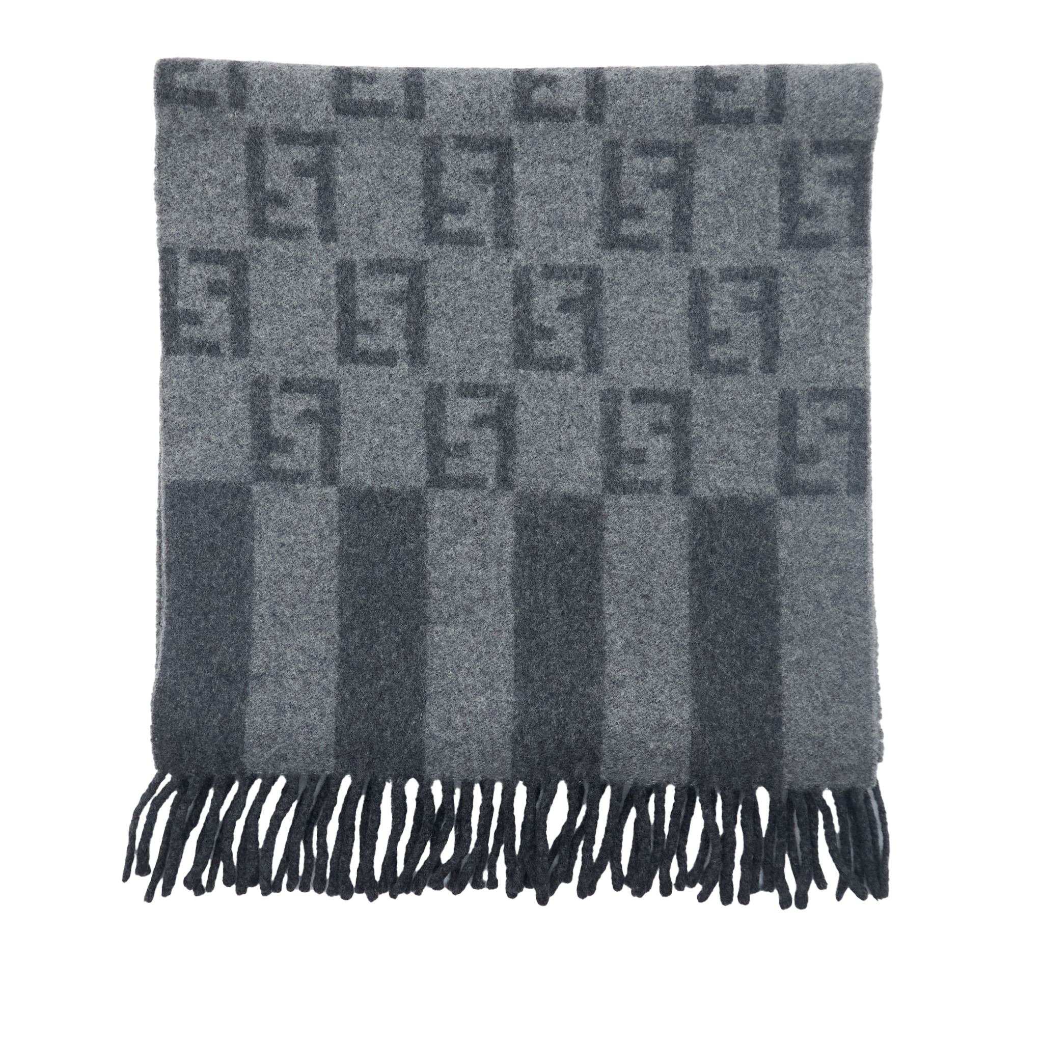 Fendi FF Grey Scarf