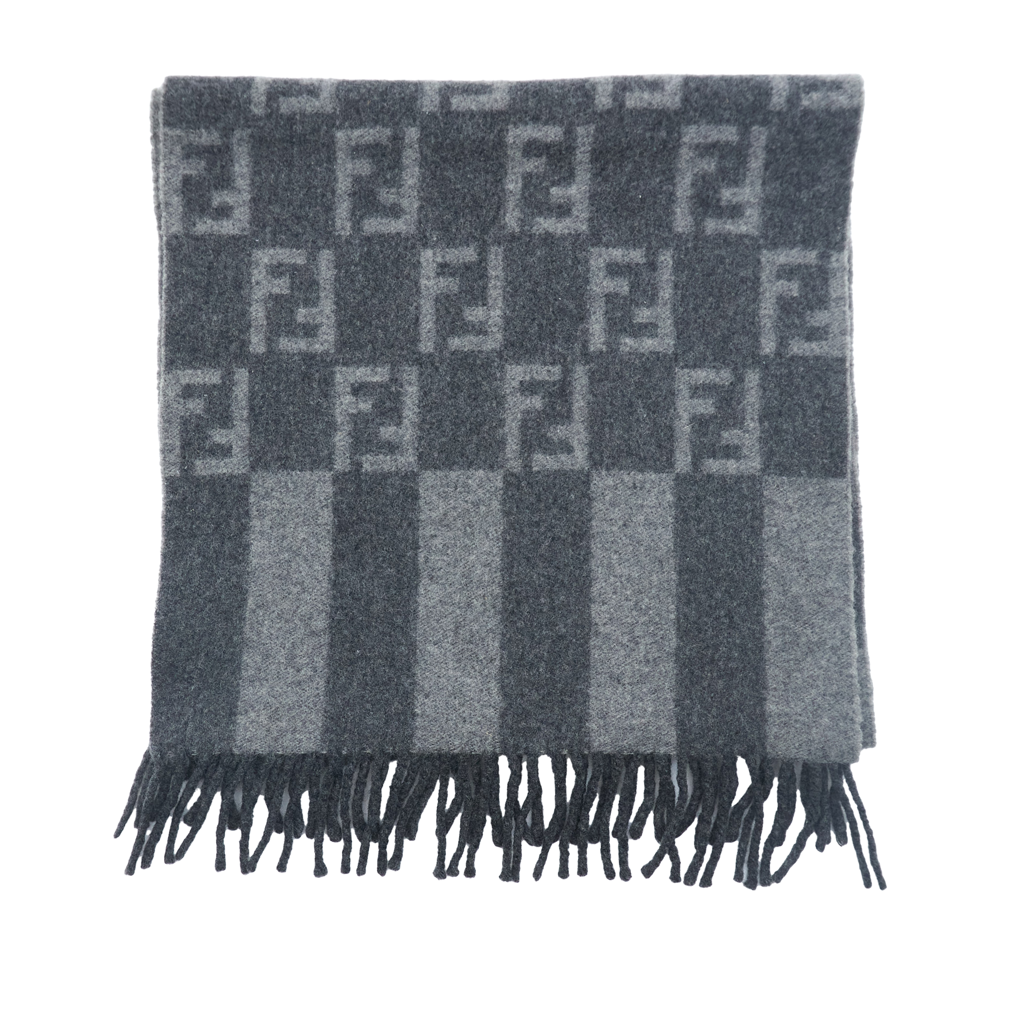 Fendi FF Grey Scarf