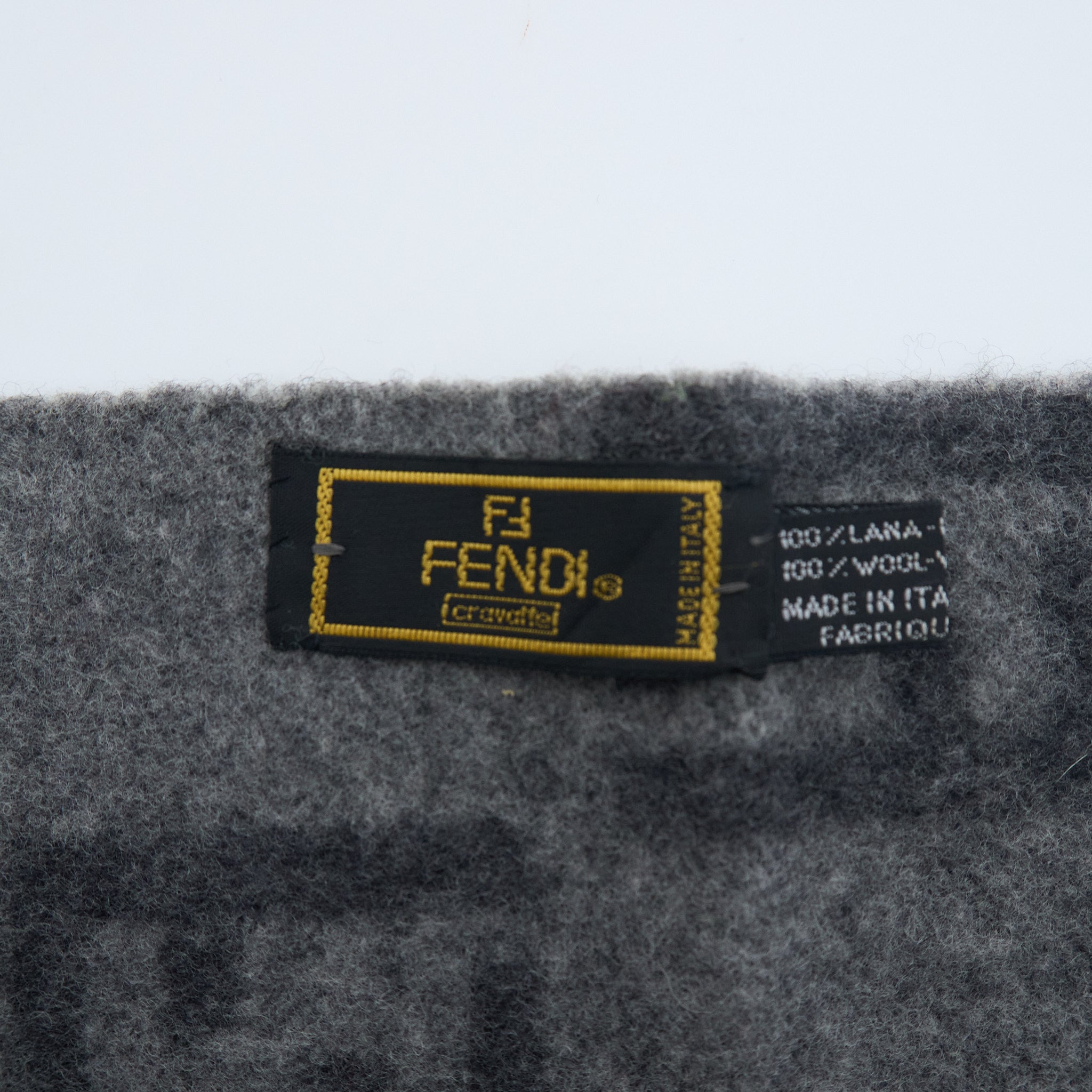 Fendi FF Grey Scarf