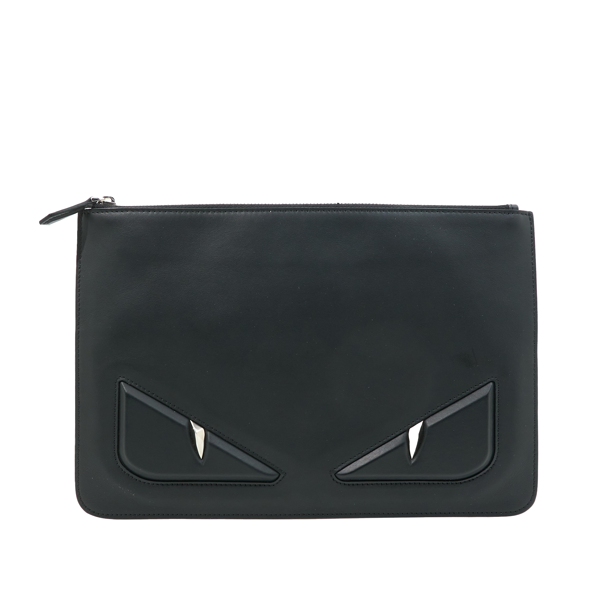 Fendi Black Leather Monster Eyes iPad Case