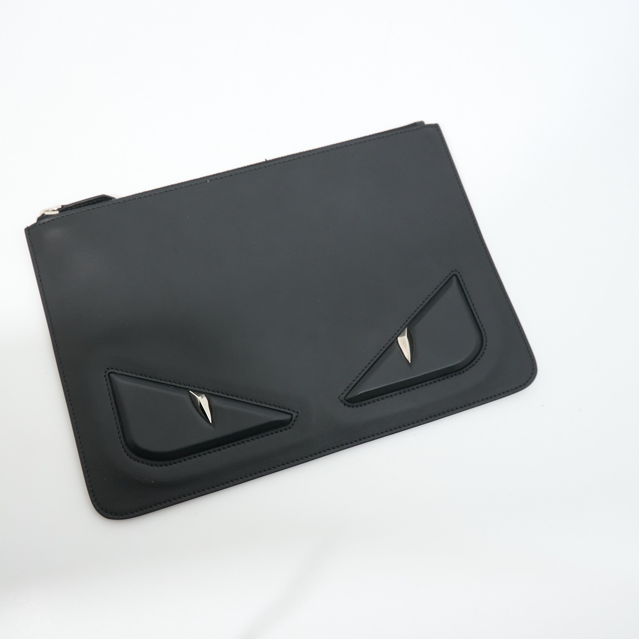 Fendi Black Leather Monster Eyes iPad Case