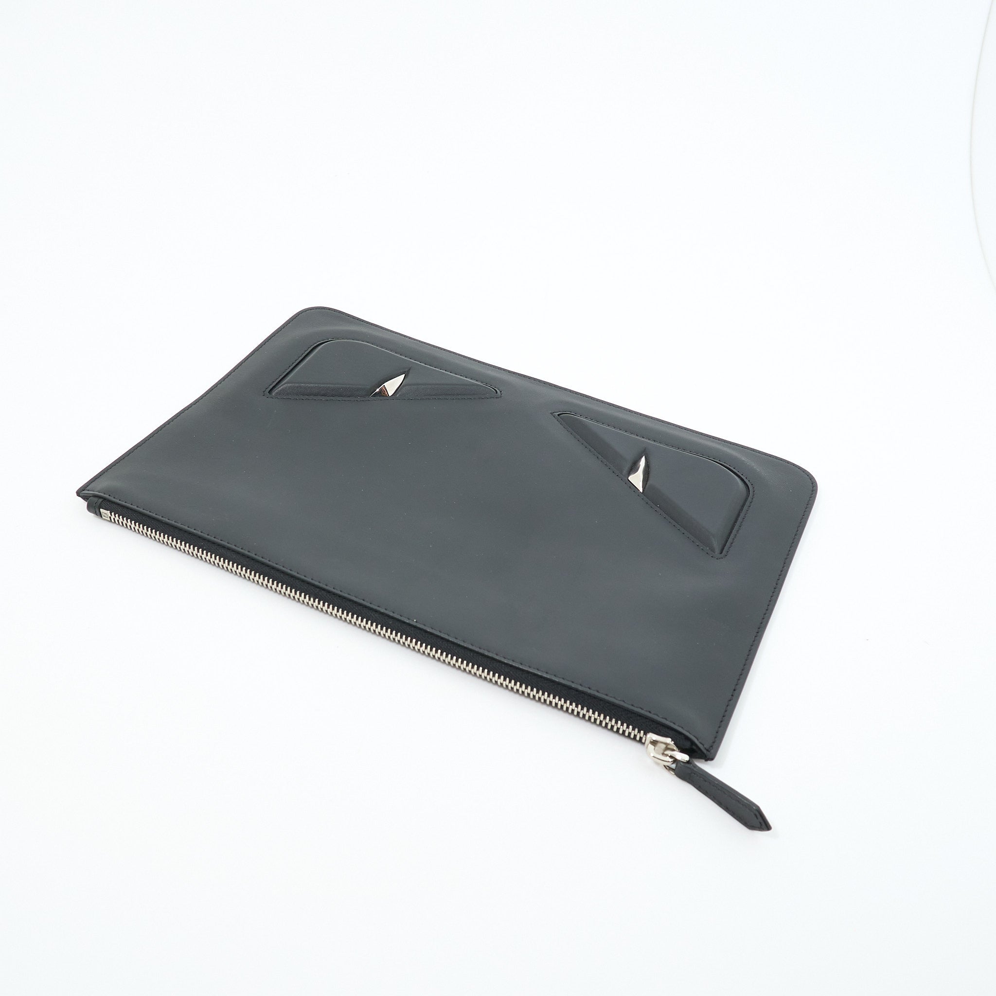 Fendi Black Leather Monster Eyes iPad Case