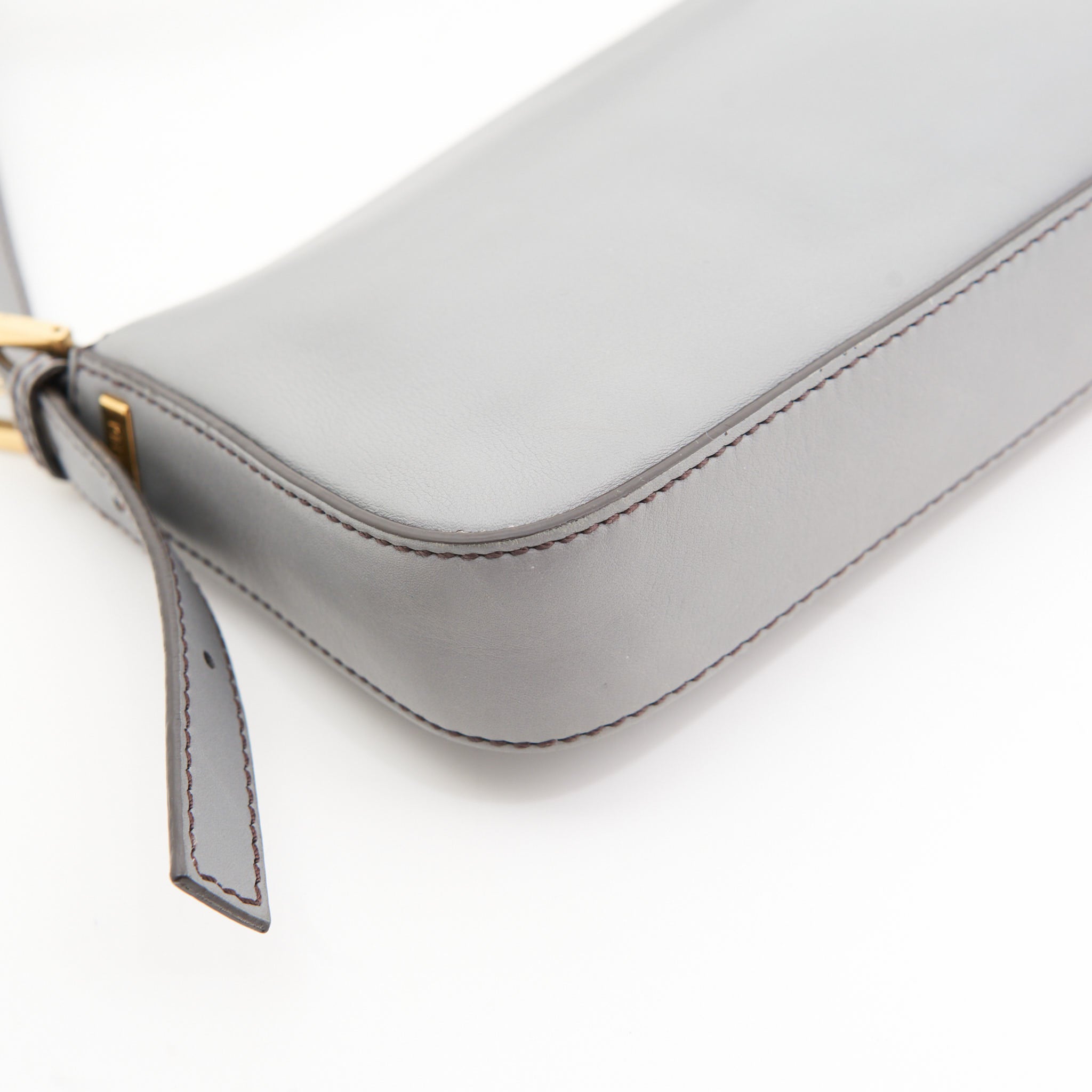 Fendi Leather Baguette in Grey