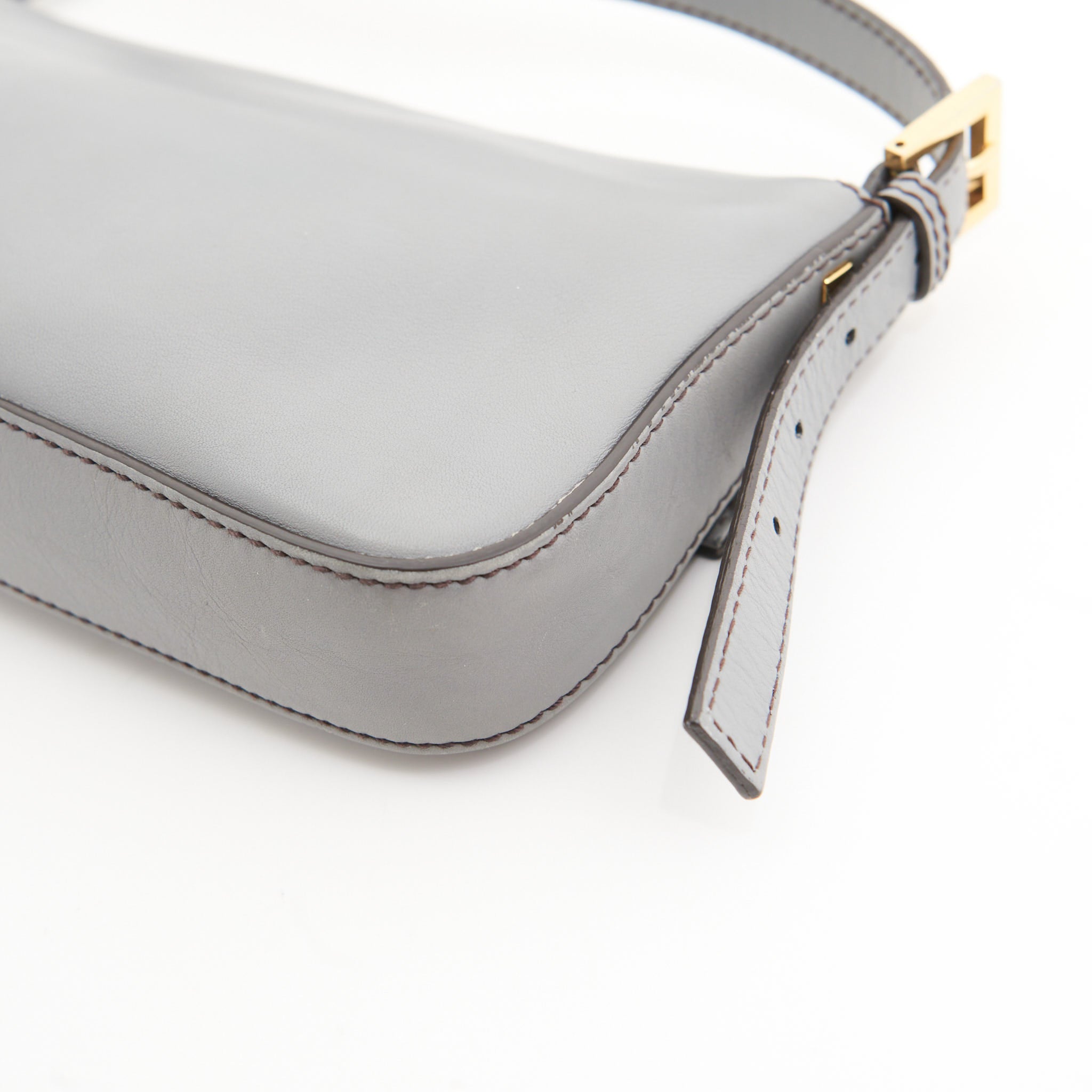 Fendi Leather Baguette in Grey