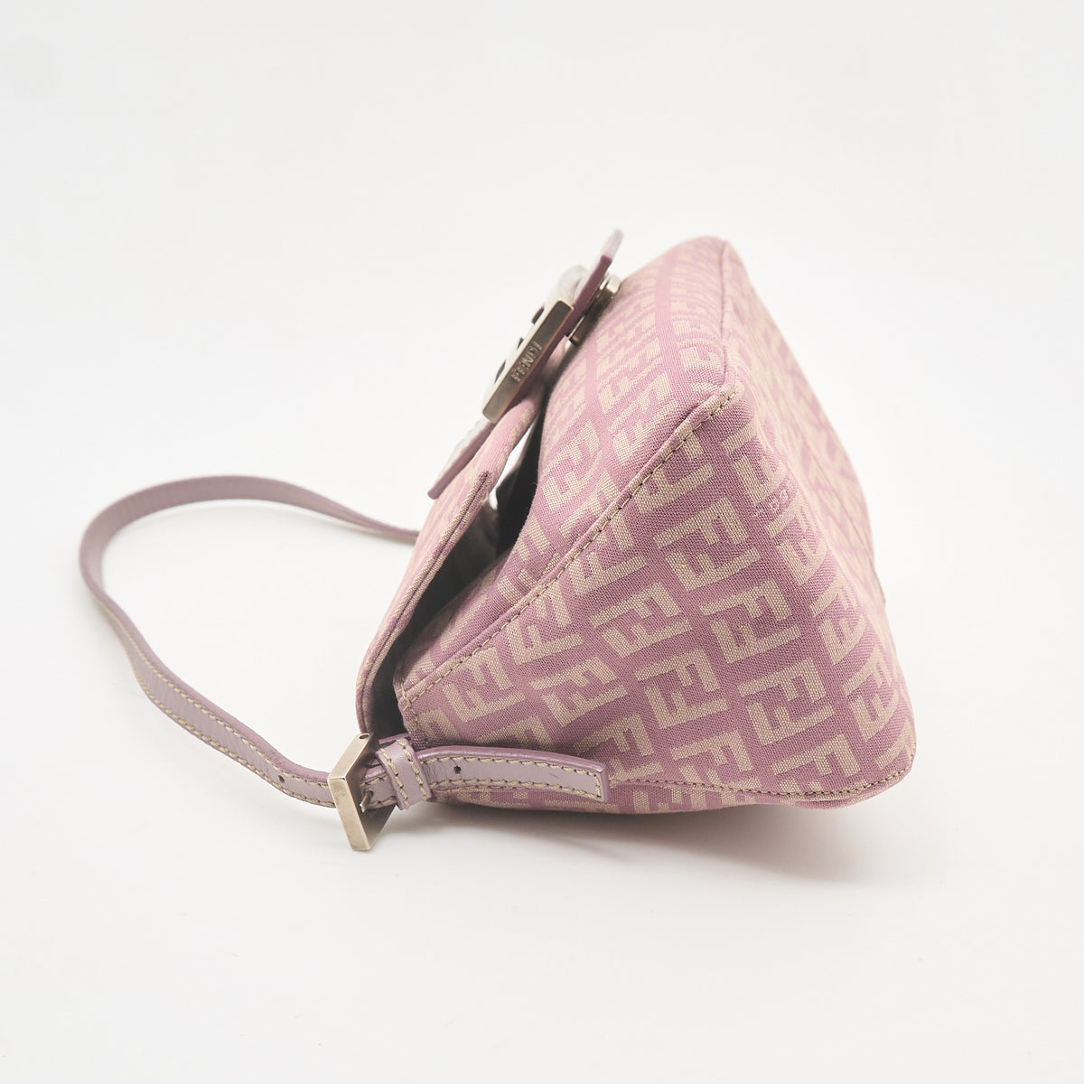 Fendi Zuccino FF Mini Mama Purple Baguette
