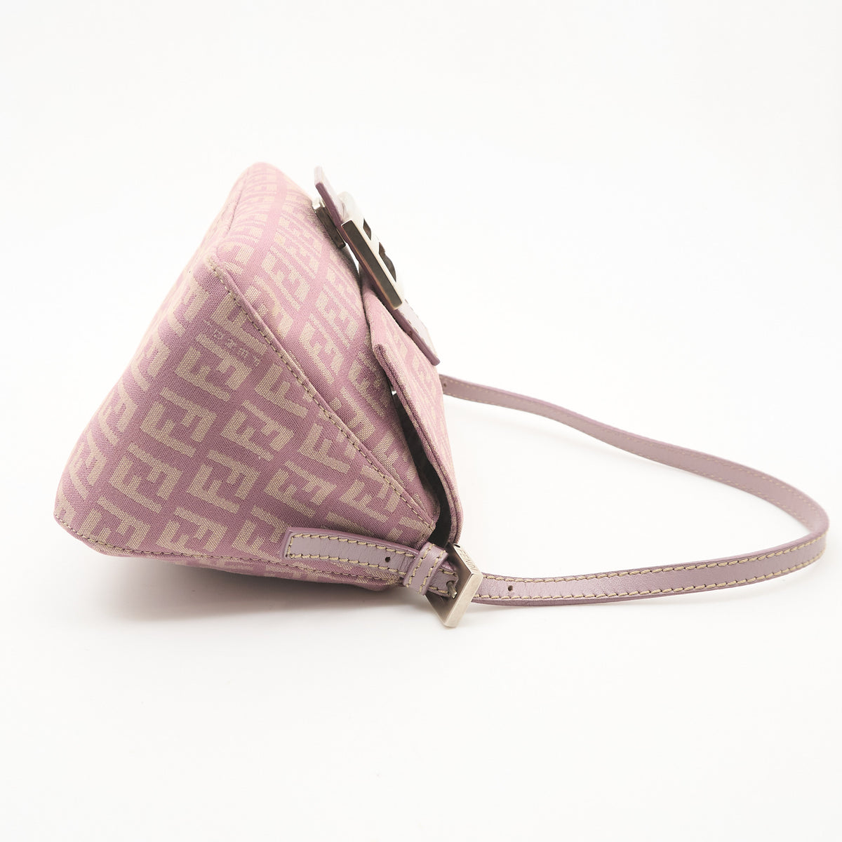 Fendi Zuccino FF Mini Mama Purple Baguette