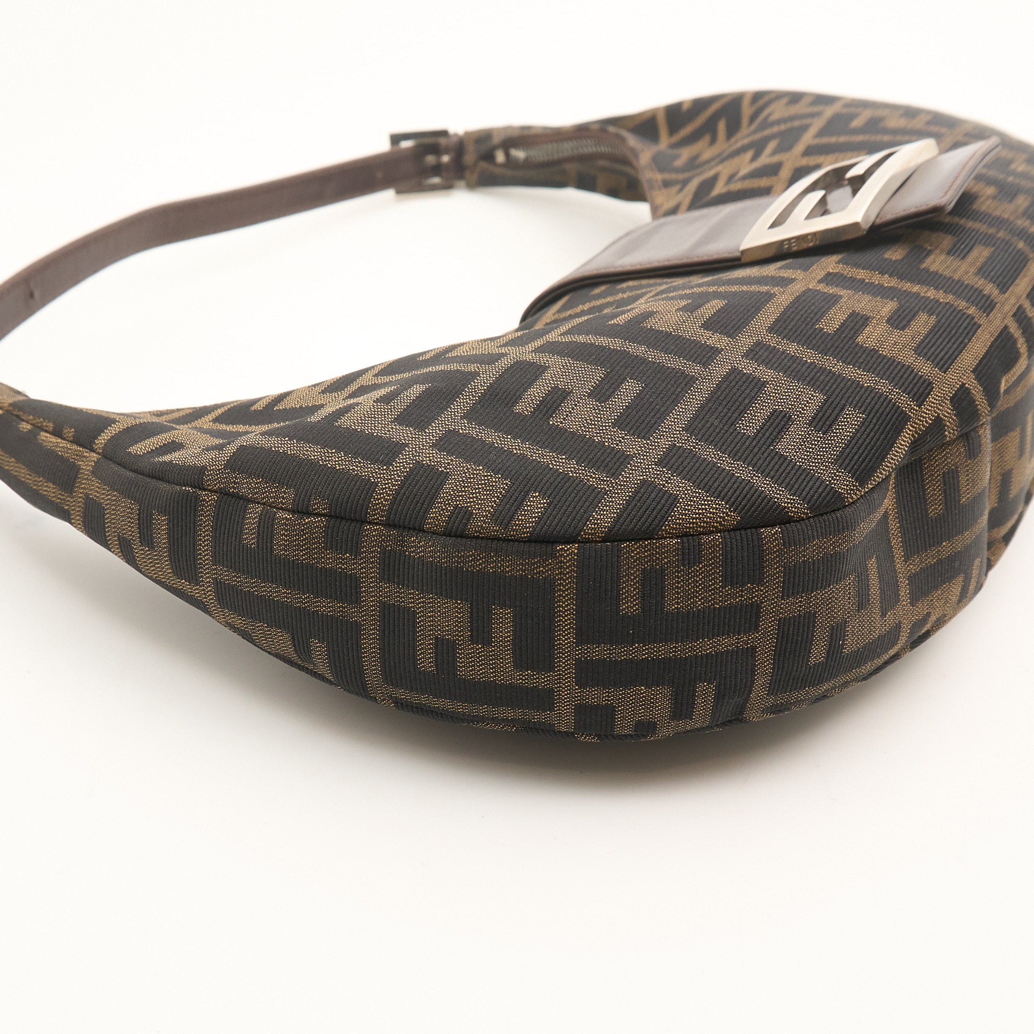 Fendi Zucca Croissant Hobo Bag