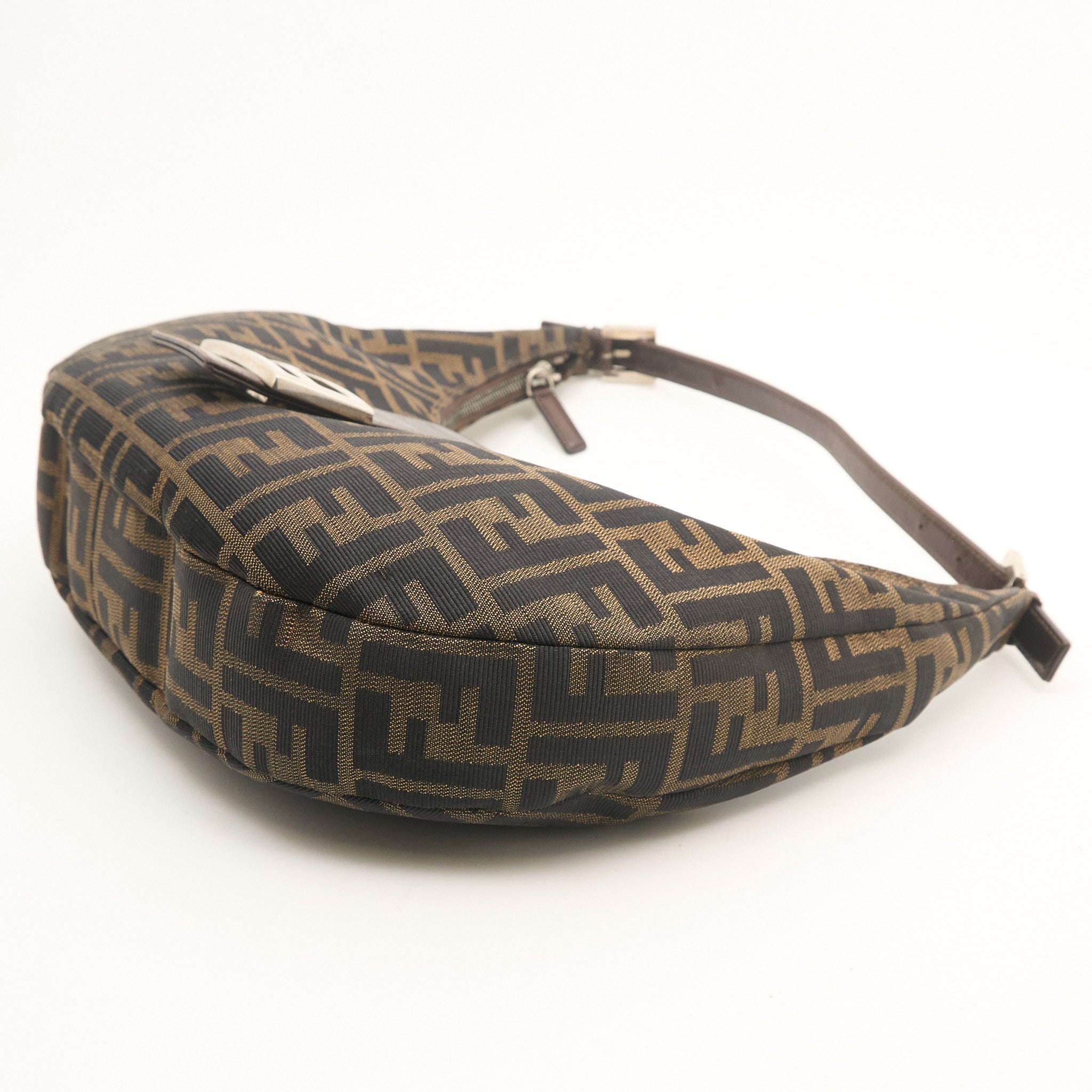 Fendi Zucca Croissant Hobo Bag