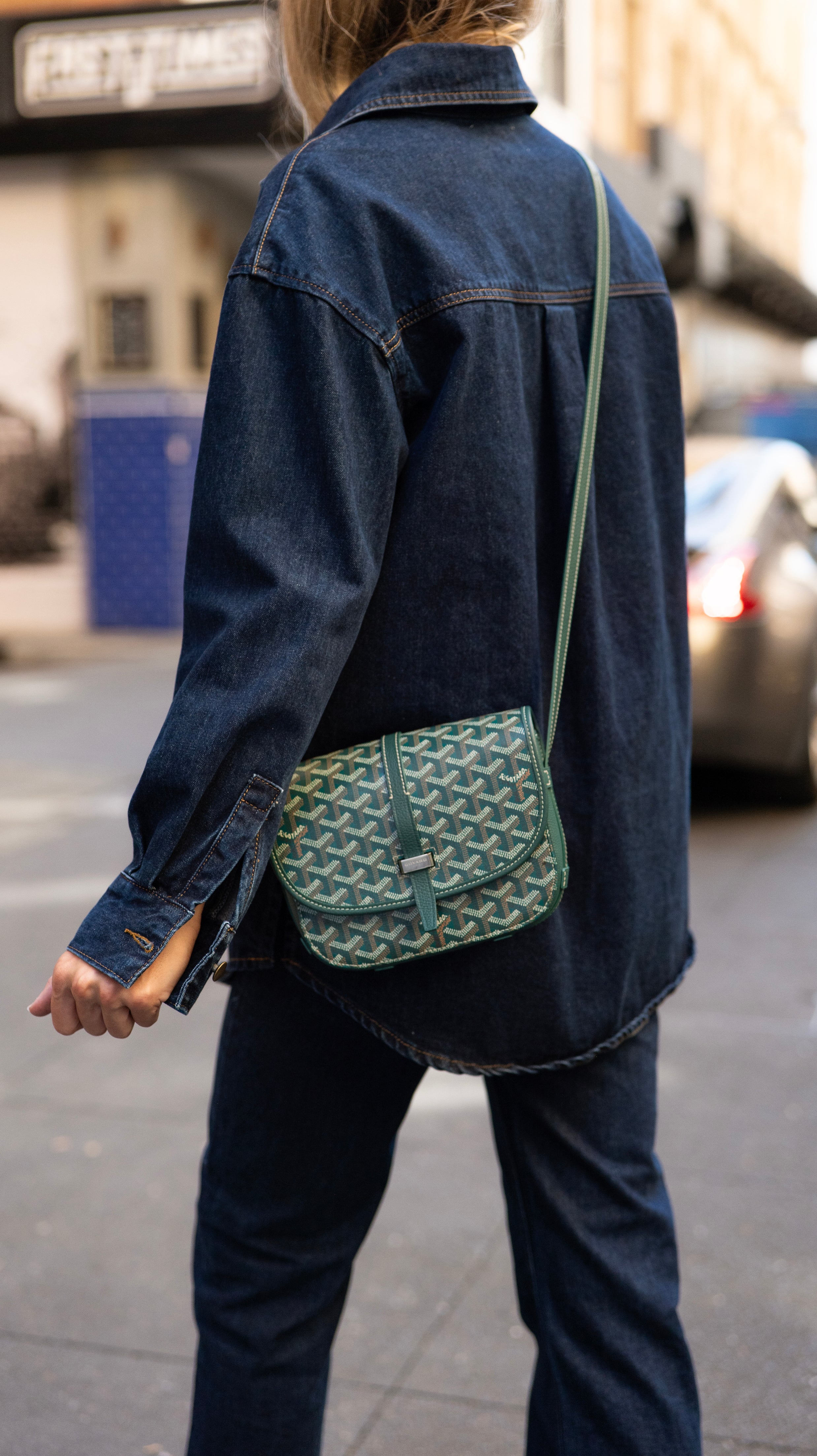 Goyard Belvedere Messenger Green Bag PM