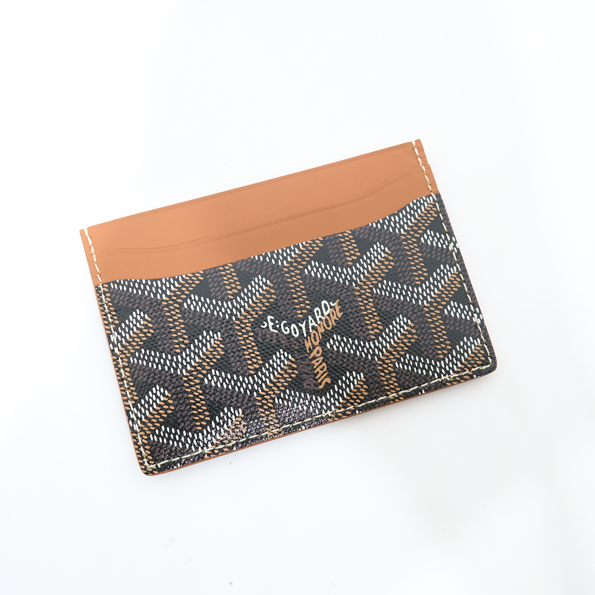 Goyard Saint-Sulpice Card Wallet Brown