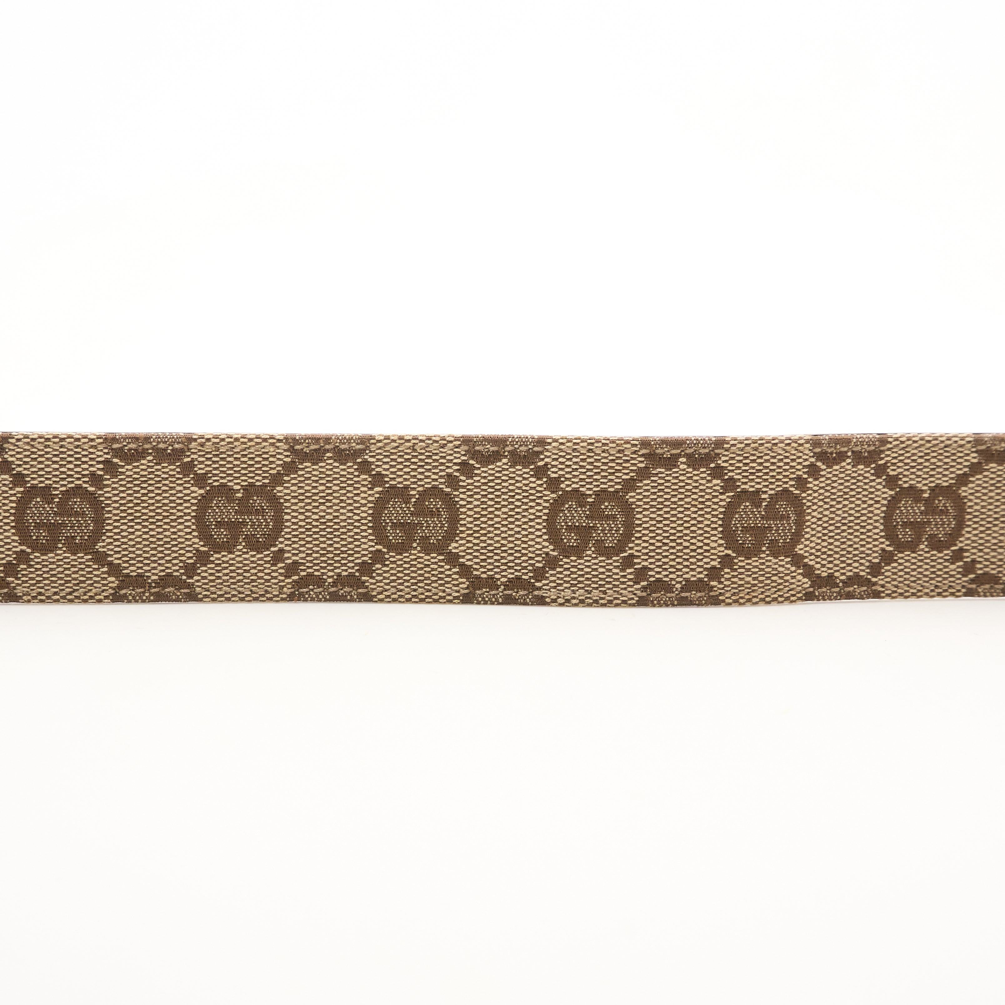 Gucci GG Supreme Tan Leather Belt