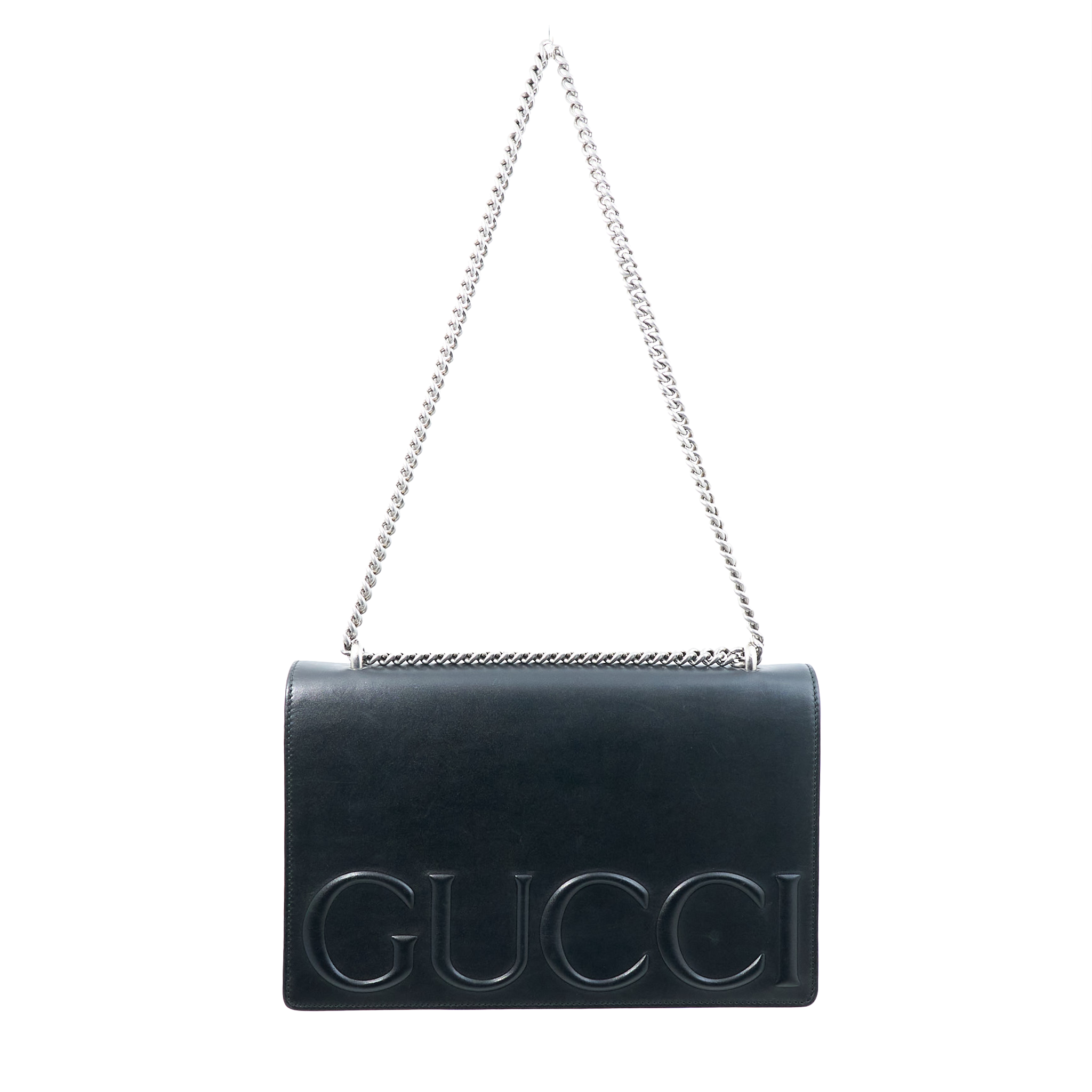 Gucci embossed shoulder bag sale