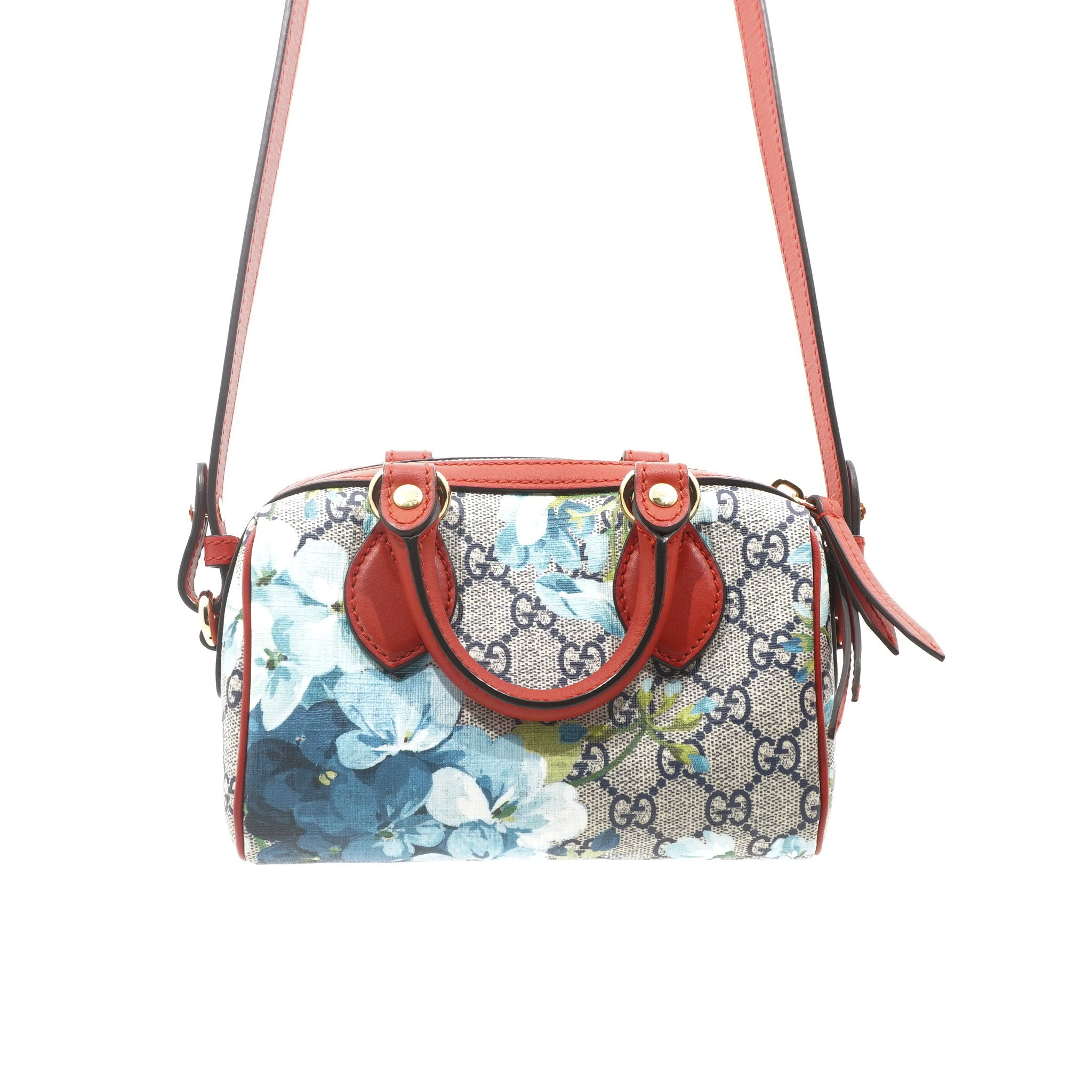 Gucci Mini Blooms Boston Bag Blue
