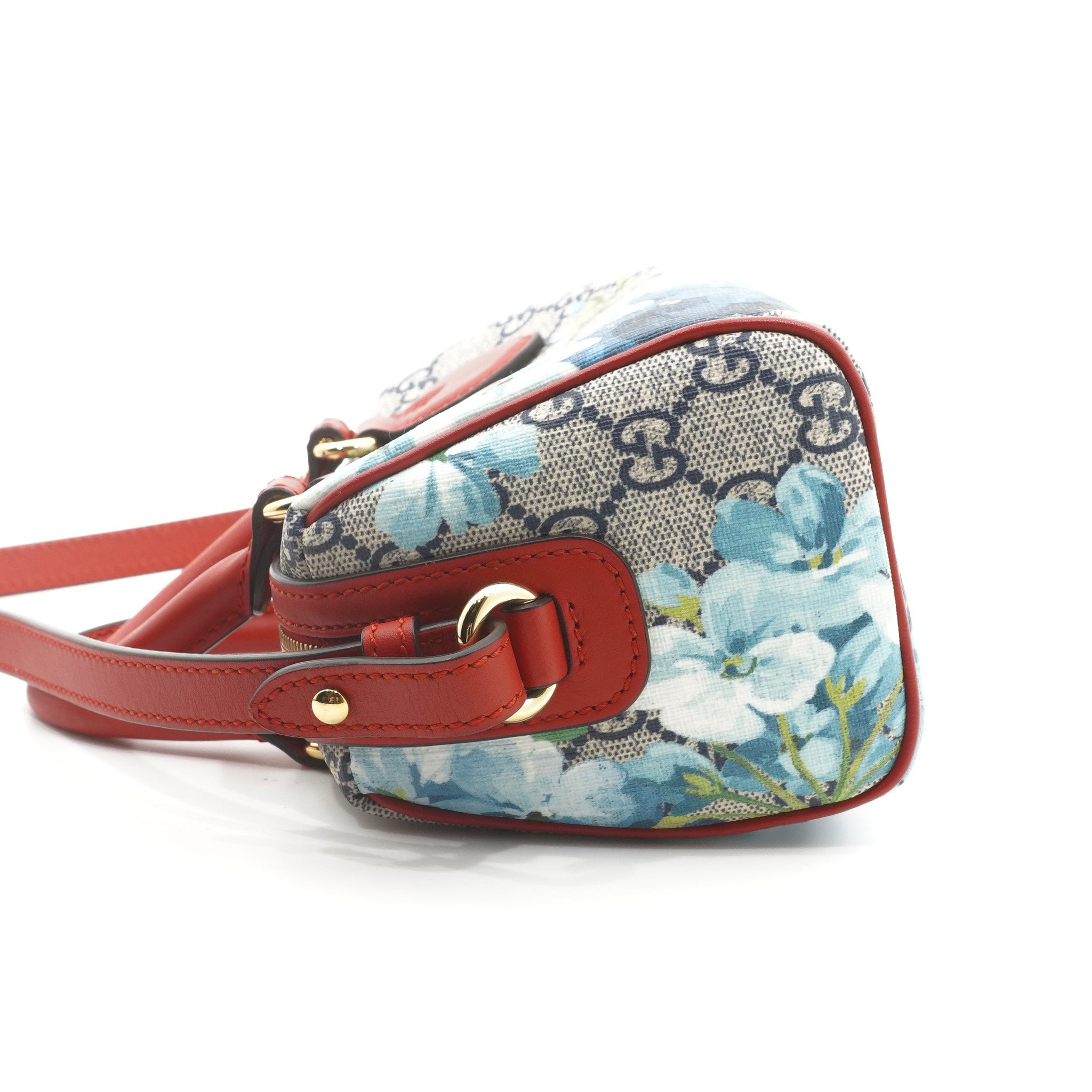 Gucci Mini Blooms Boston Bag Blue