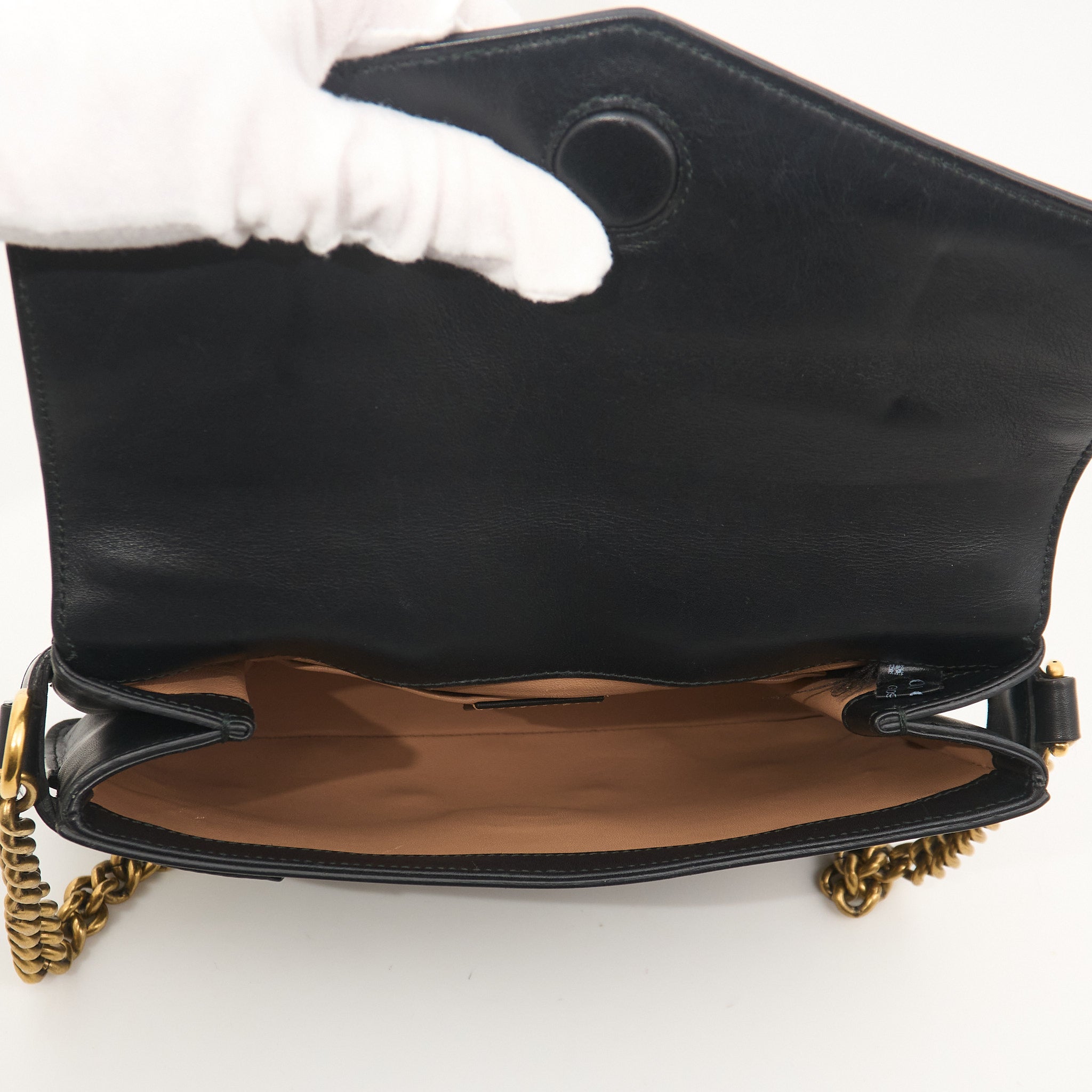 Gucci Broadway Feline Pearl Shoulder Bag