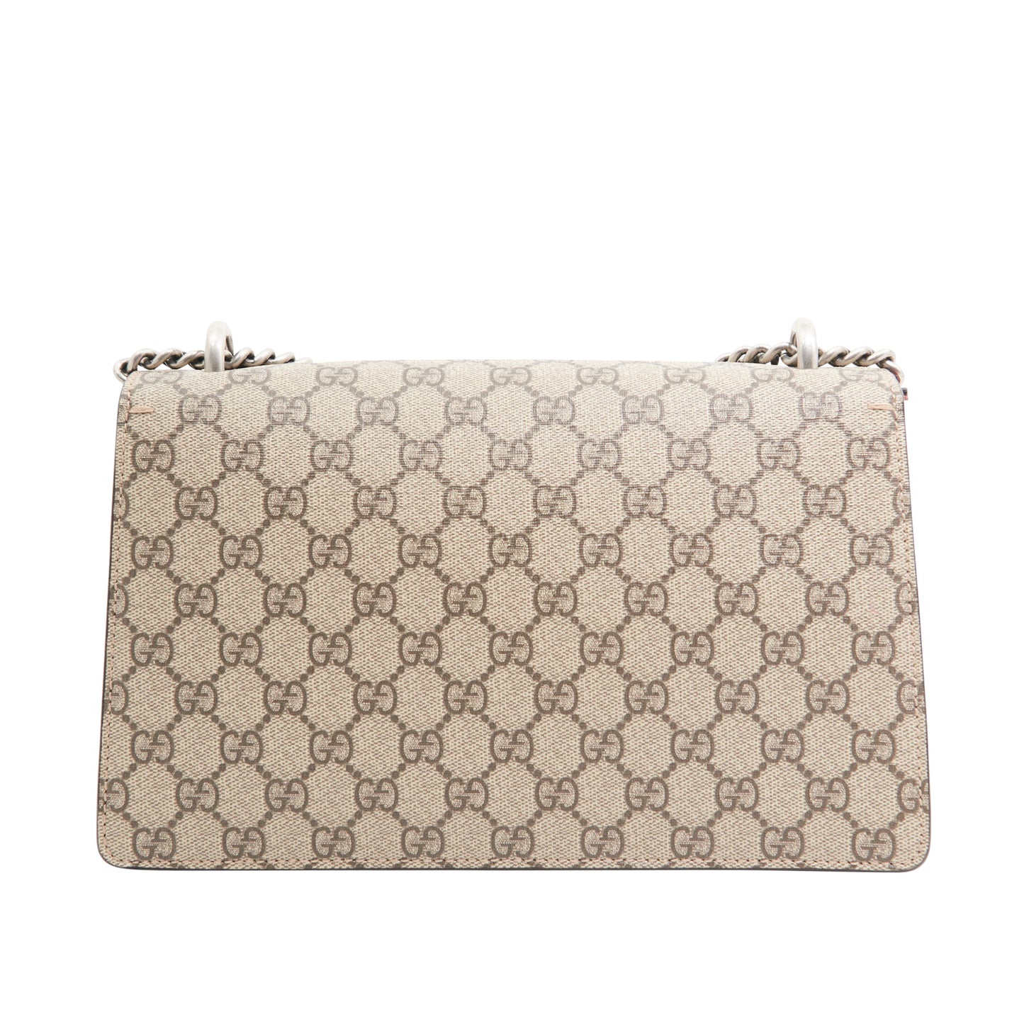 Gucci Canvas Dionysus Small in Brown Monogram and Red Suede SHW